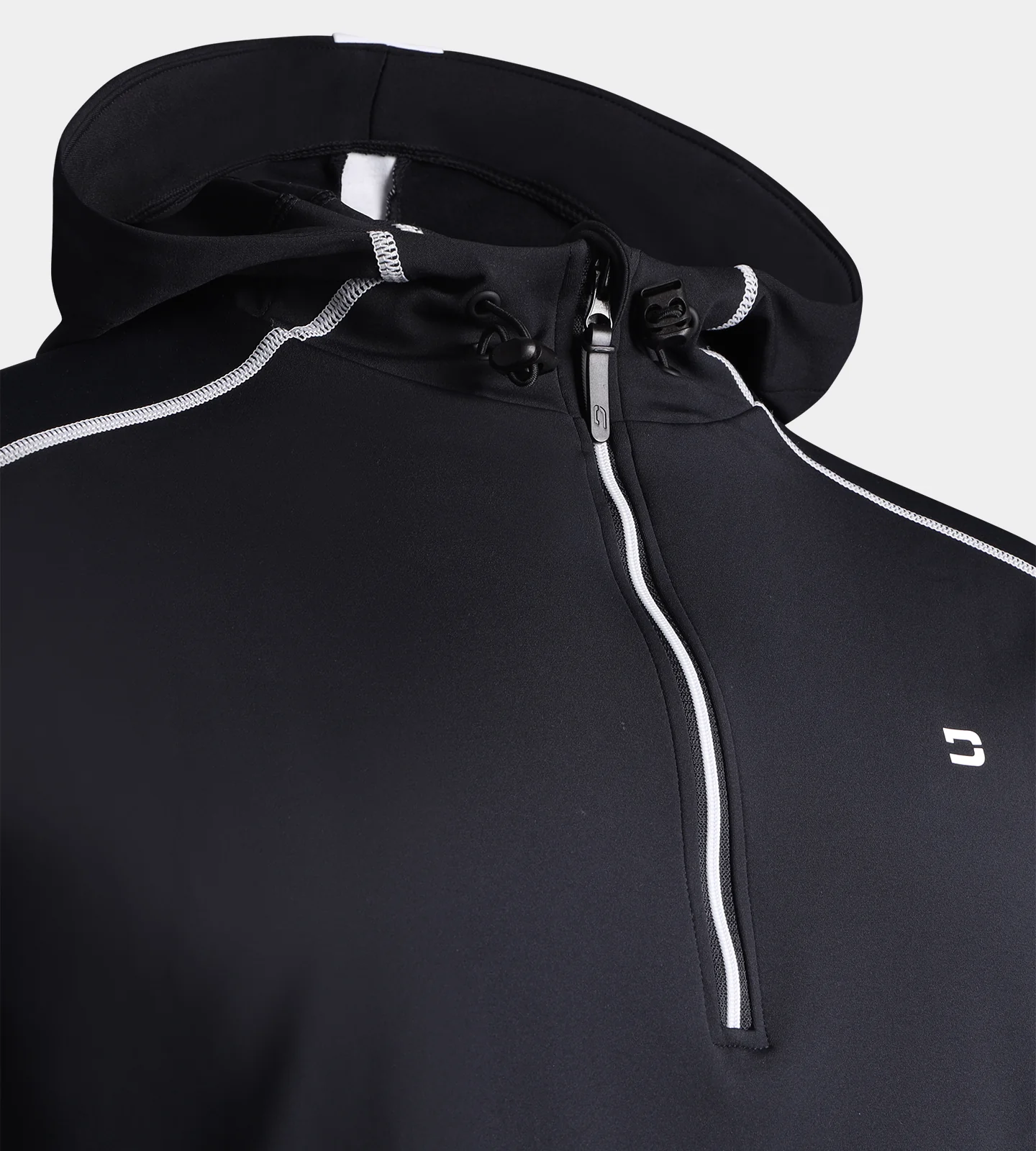 OVERLOCK HOODIE - BLACK - Image 6
