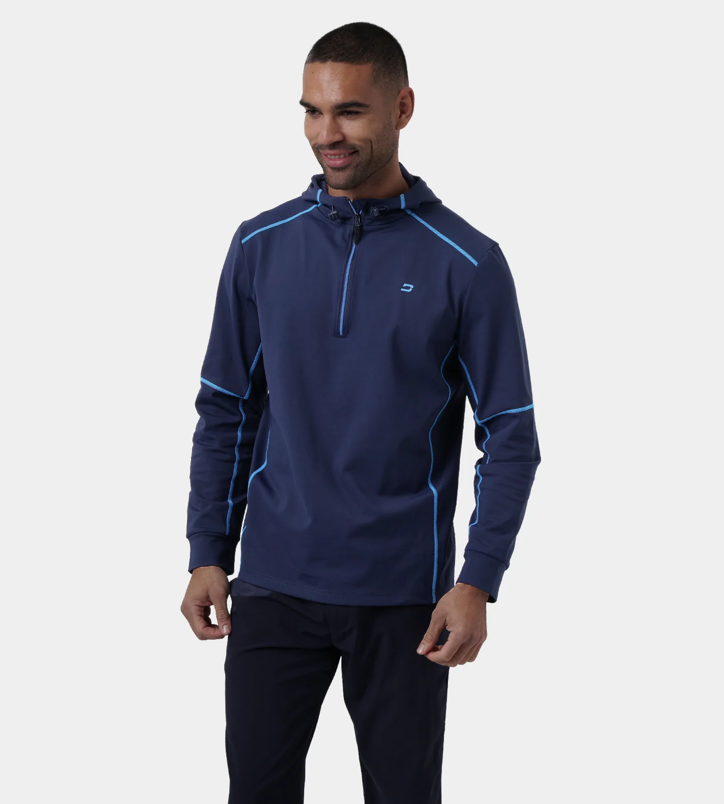 OVERLOCK HOODIE - NAVY - Image 3
