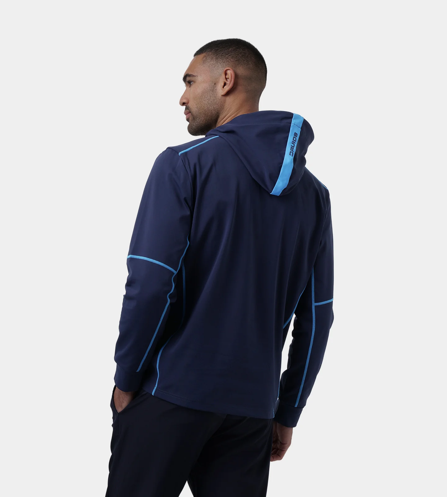 OVERLOCK HOODIE - NAVY - Image 4