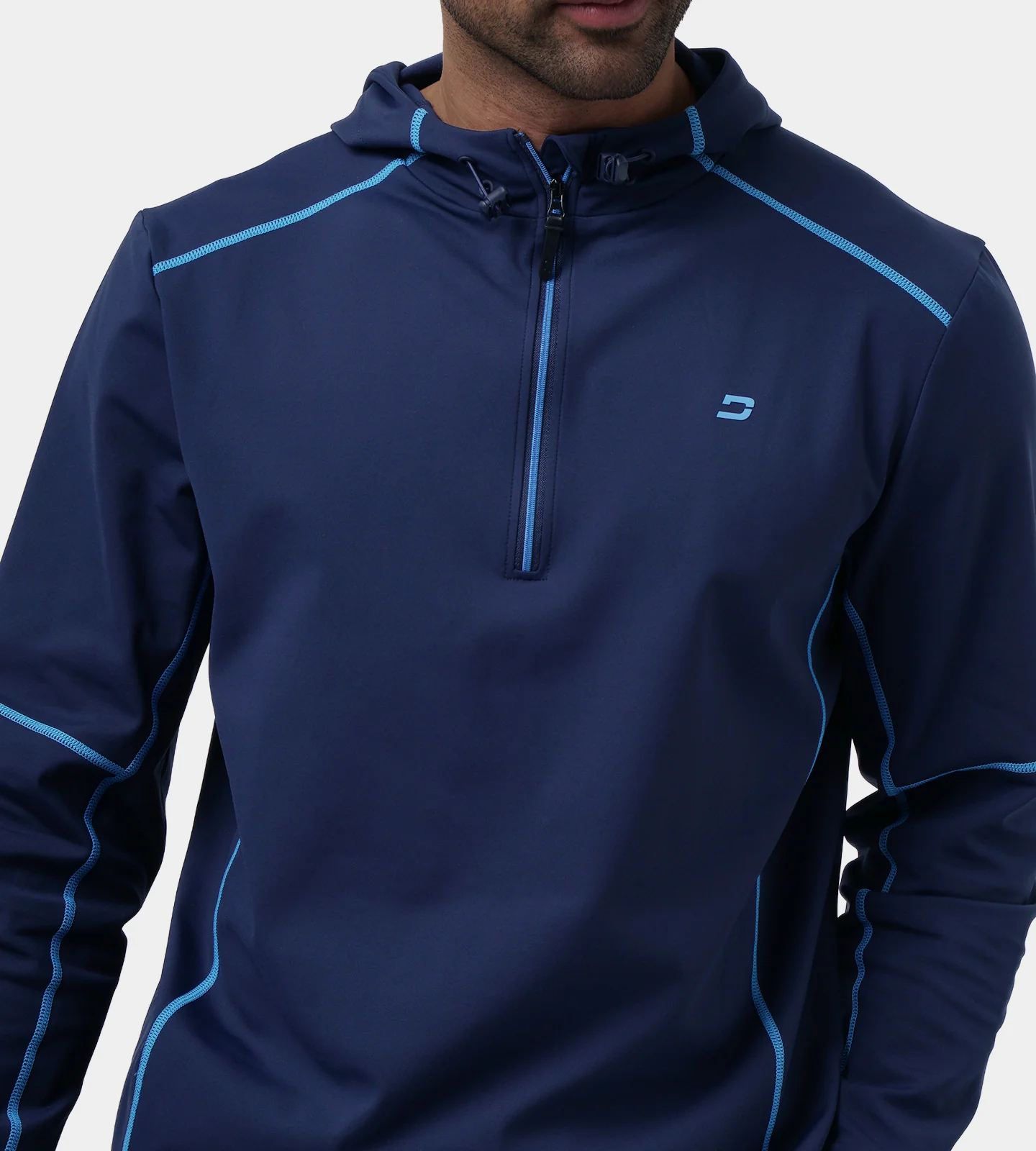 OVERLOCK HOODIE - NAVY - Image 5