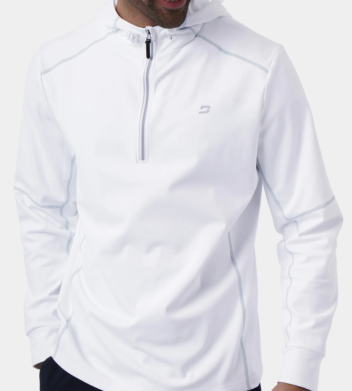 OVERLOCK HOODIE - WHITE - Image 5