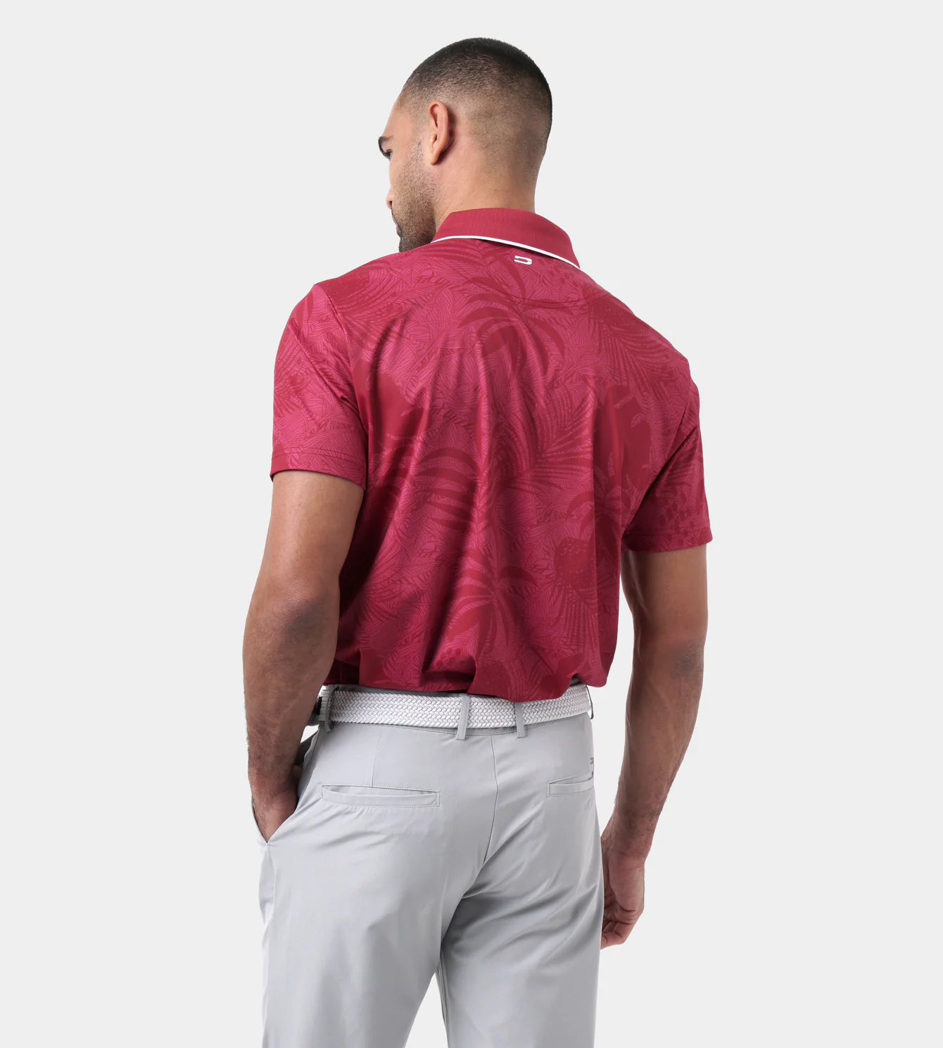 PALMLINE POLO - BURGUNDY - Image 5
