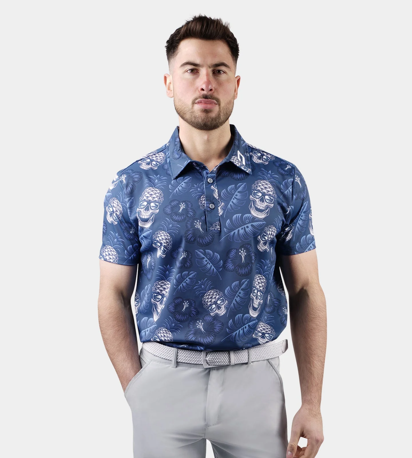 PINEAPPLE SKULLZ 2.0 POLO - NAVY - Image 3