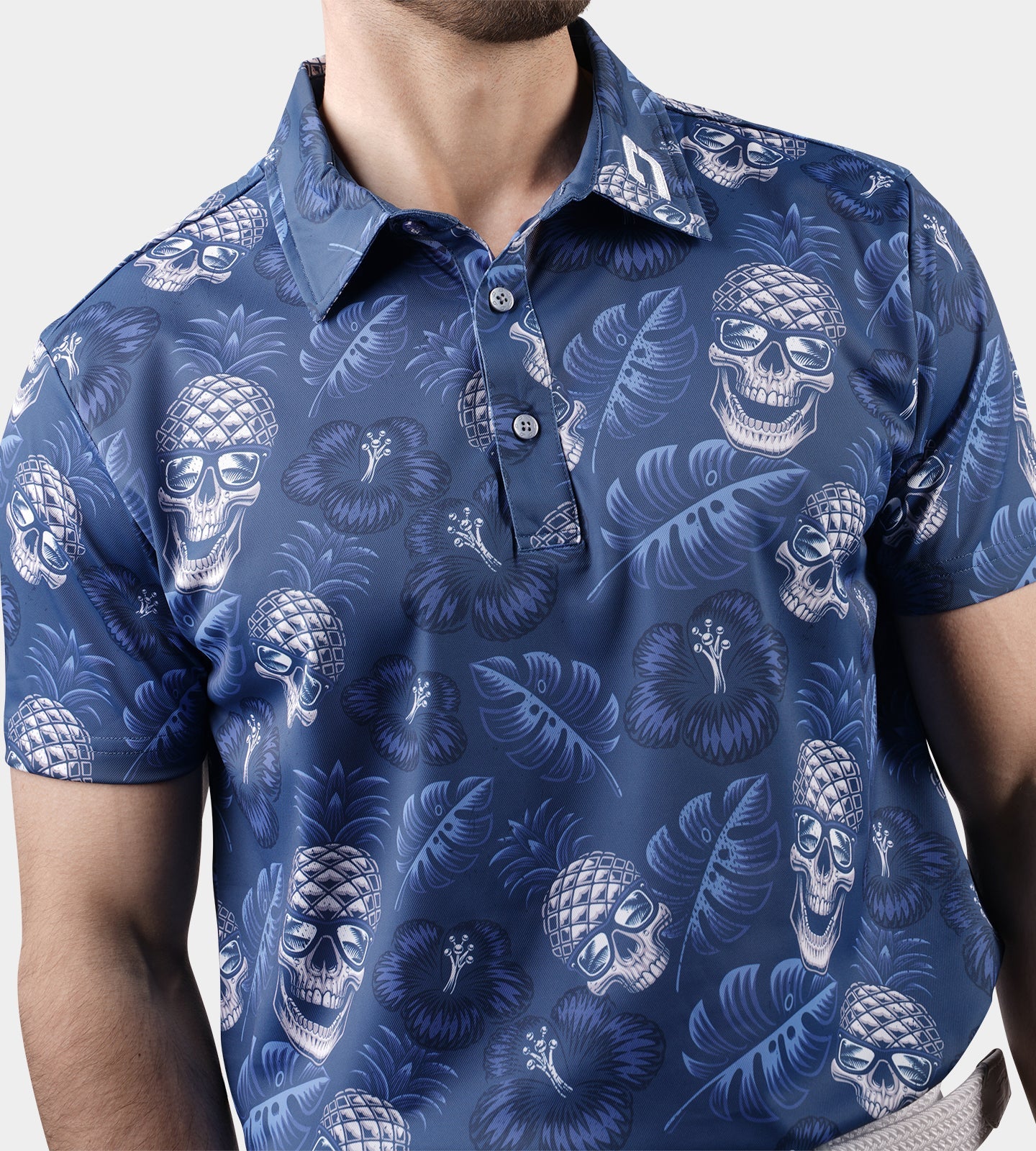 PINEAPPLE SKULLZ 2.0 POLO - NAVY - Image 4