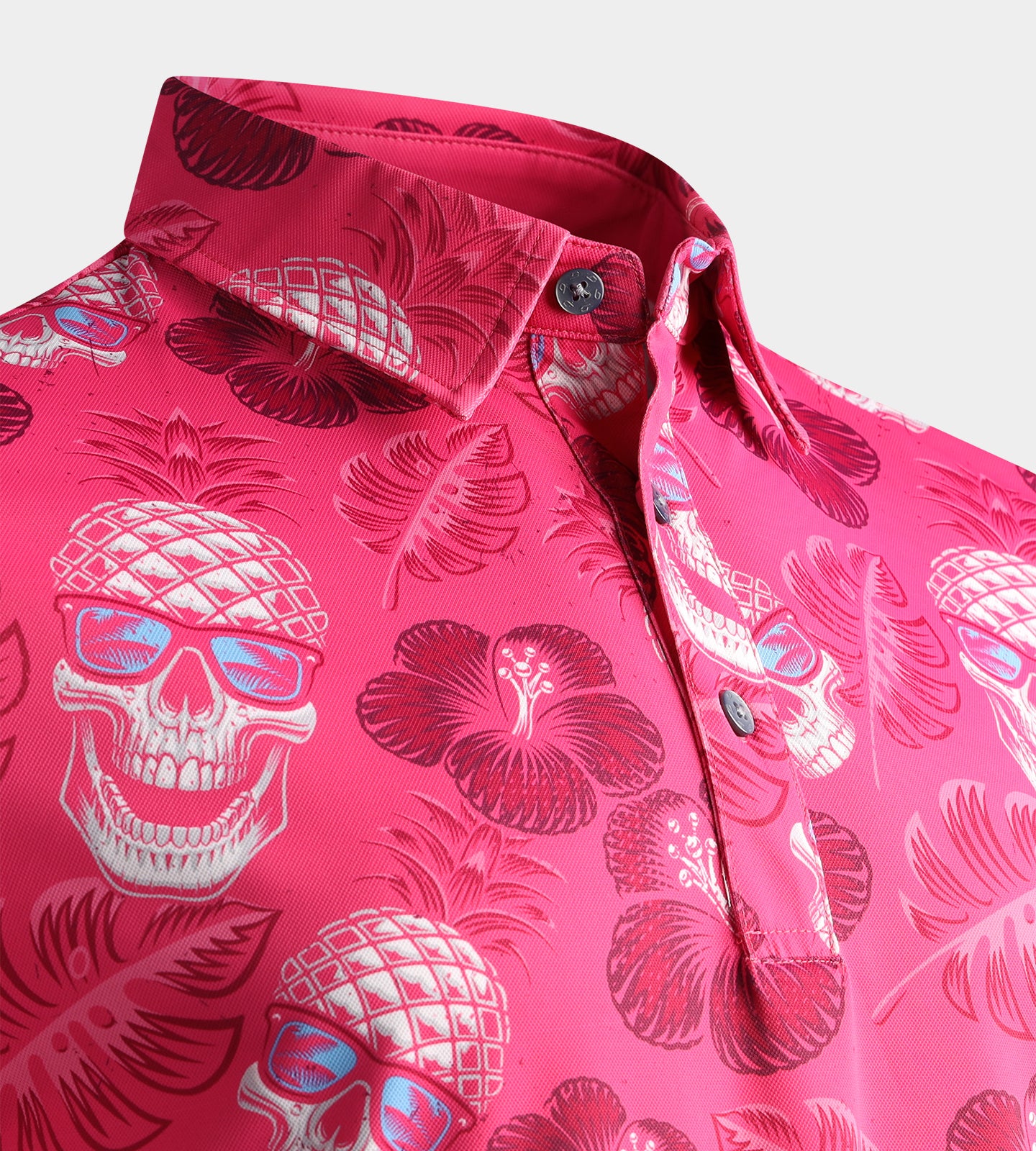 PINEAPPLE SKULLZ 2.0 POLO - PINK - Image 5