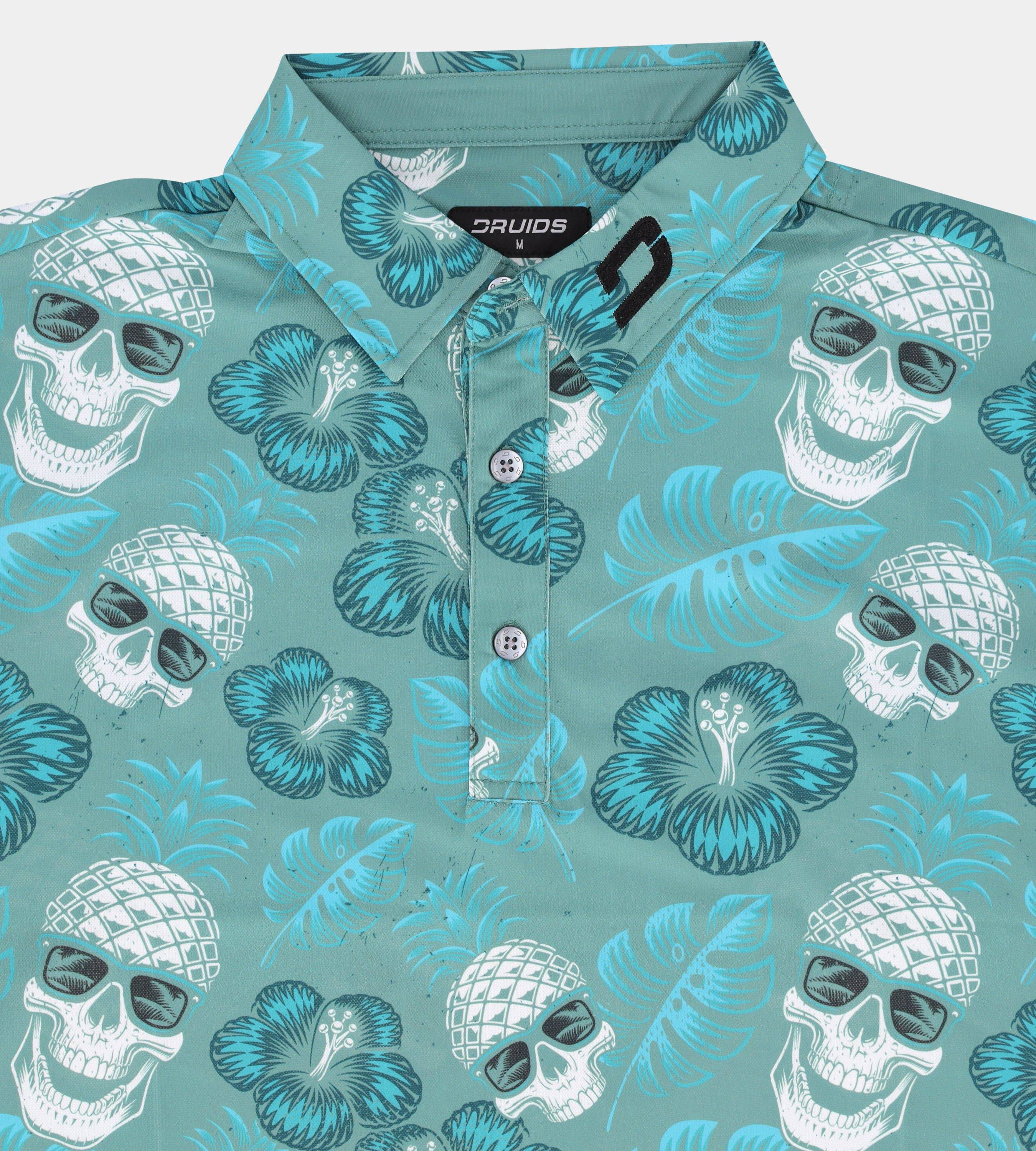 PINEAPPLE SKULLZ 2.0 POLO - SAGE - Image 4