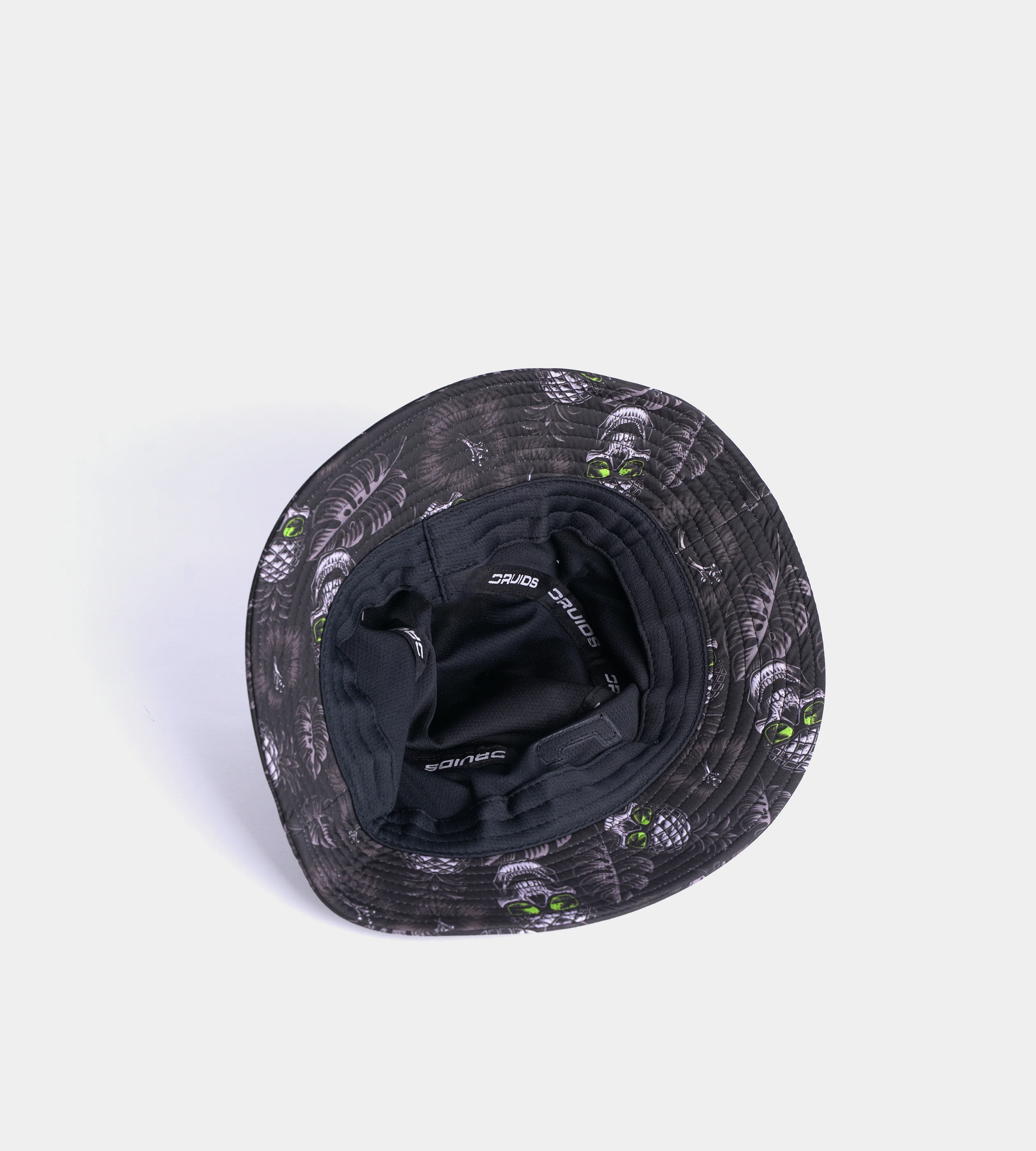 PINEAPPLE SKULLZ BUCKET HAT - BLACK / LIME - Image 3