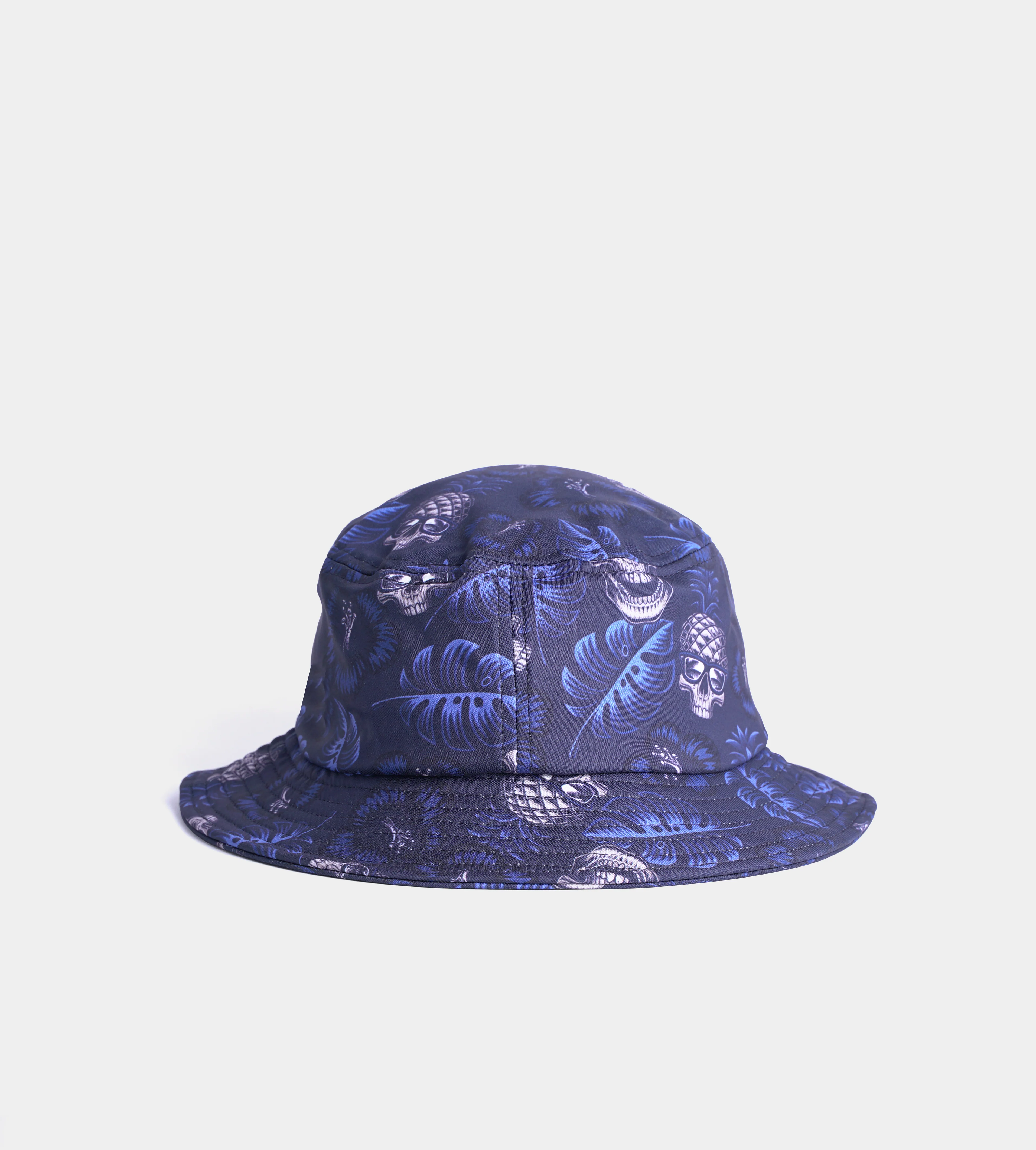 PINEAPPLE SKULLZ BUCKET HAT- NAVY / WHITE - Image 2