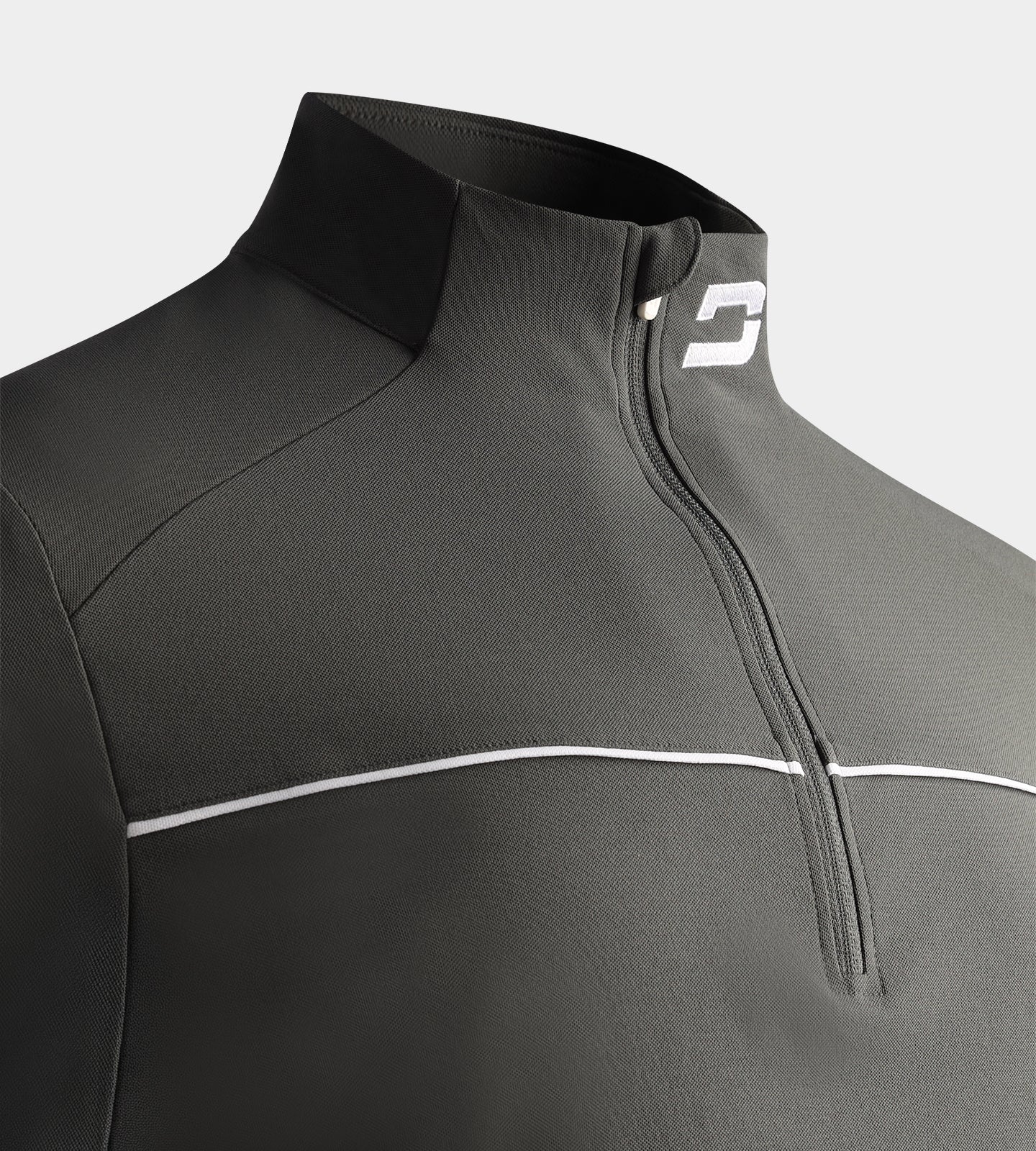PIQUE MIDLAYER - CHARCOAL - Image 3