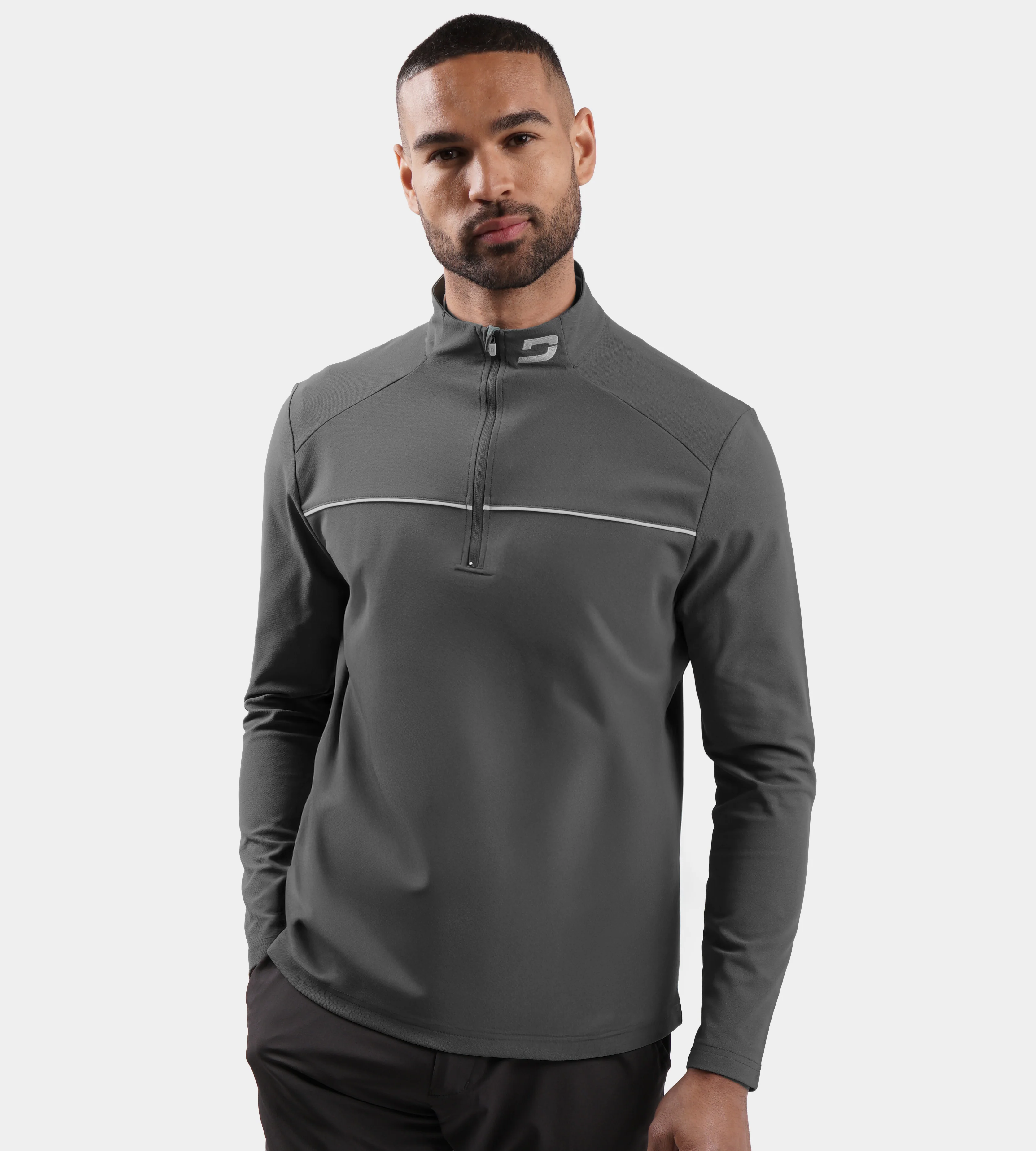 PIQUE MIDLAYER - CHARCOAL - Image 4