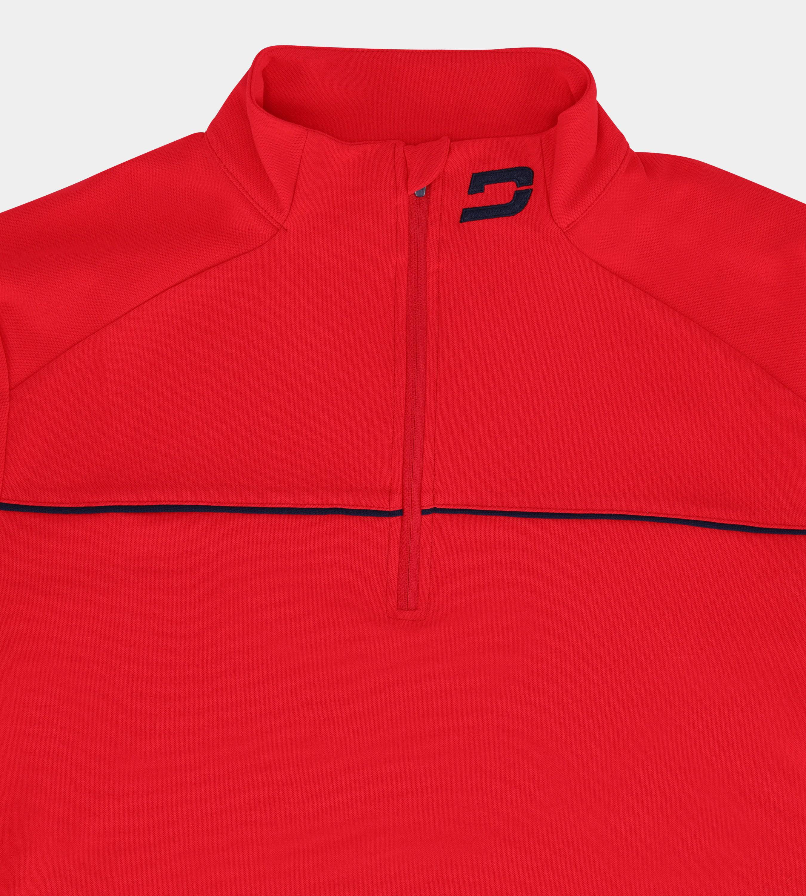 PIQUE MIDLAYER - RED - Image 3