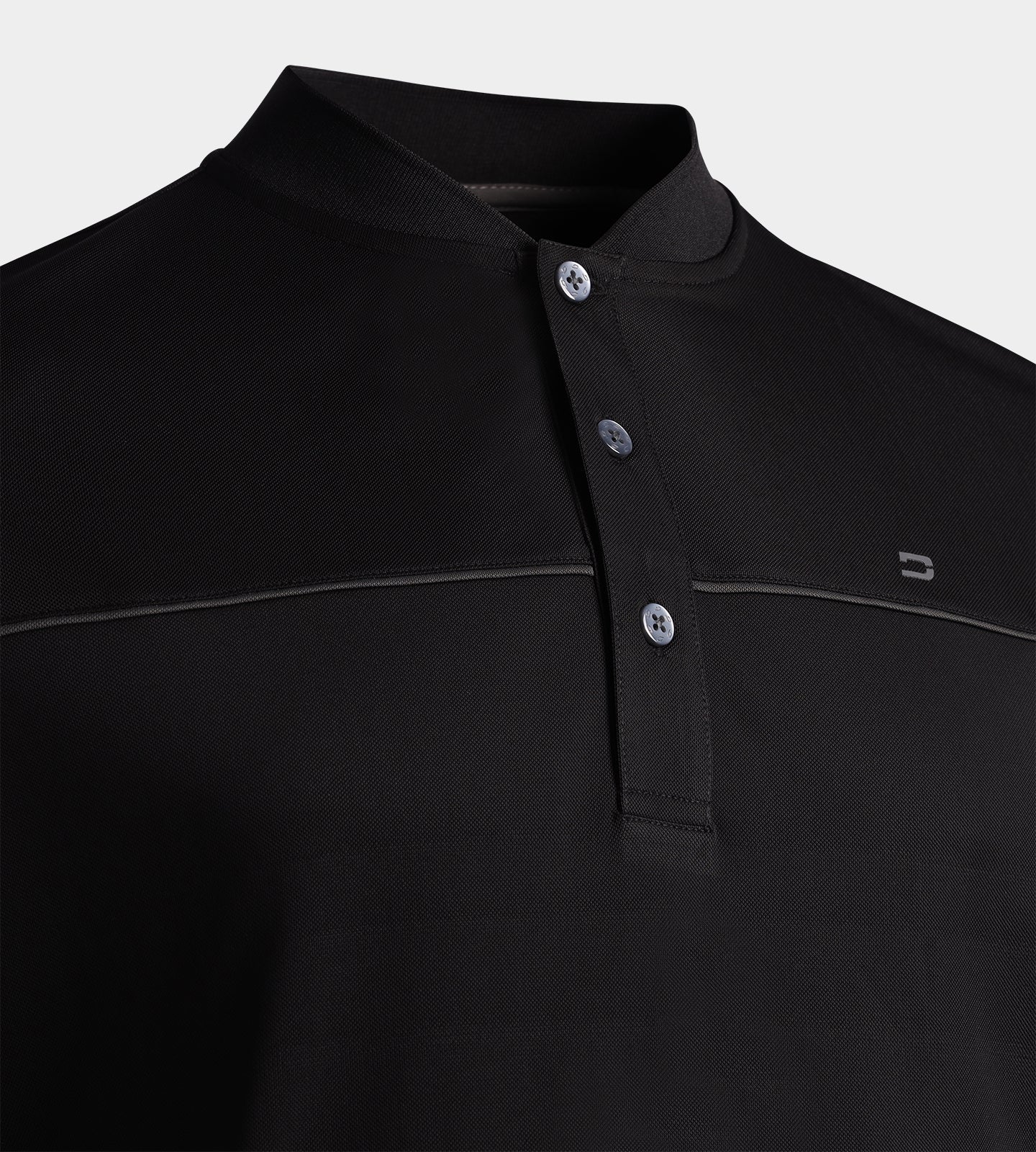 PRIME PIQUE POLO - BLACK - Image 3