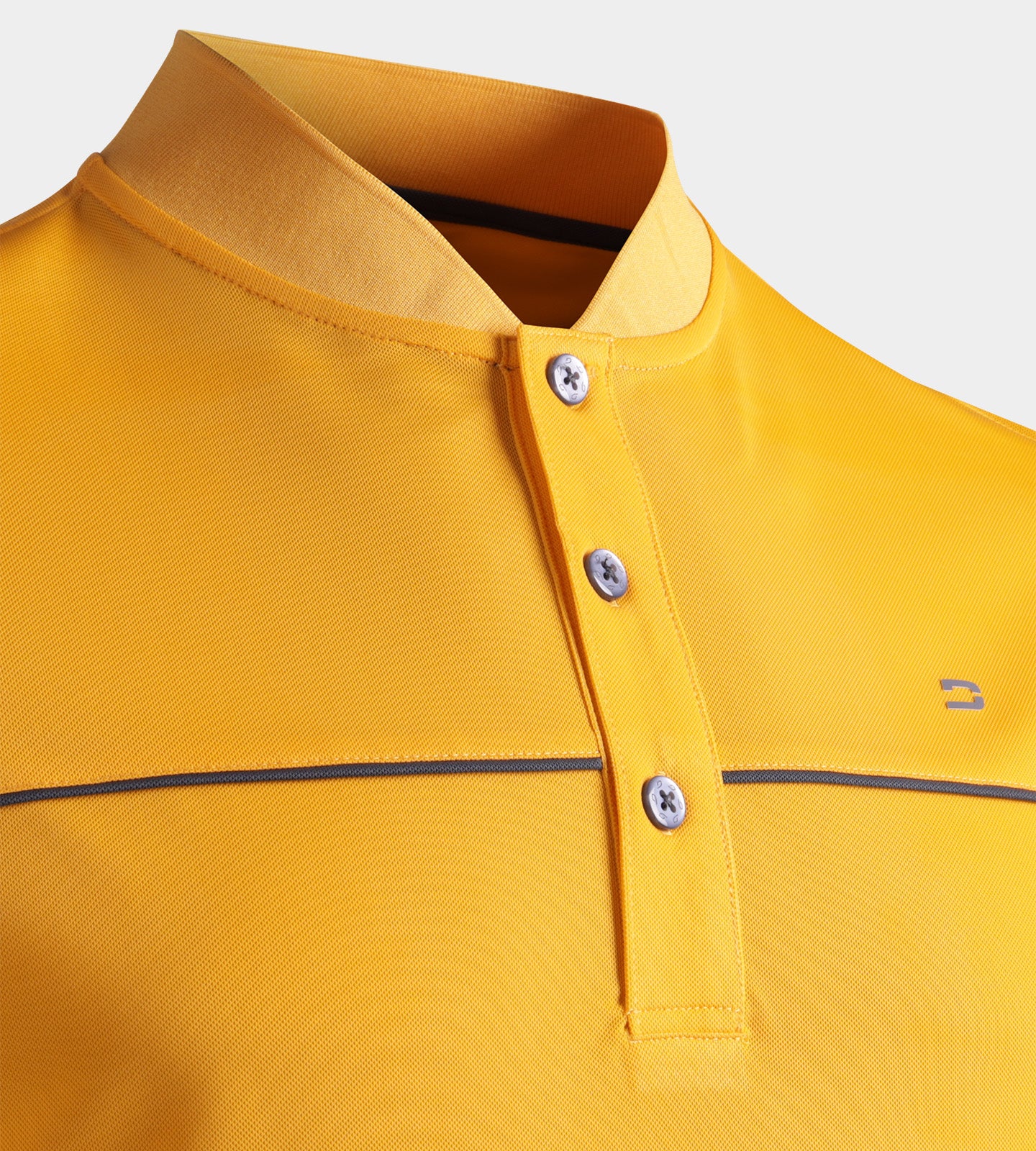 PRIME PIQUE POLO - MUSTARD - Image 3