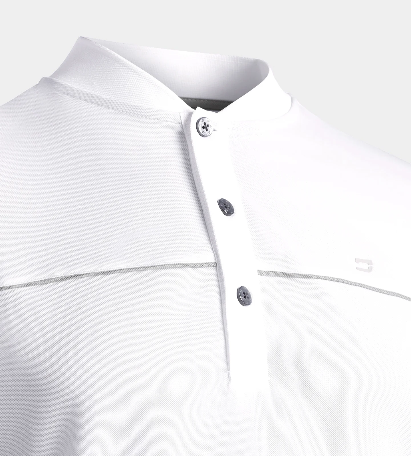 PRIME PIQUE POLO - WHITE - Image 3