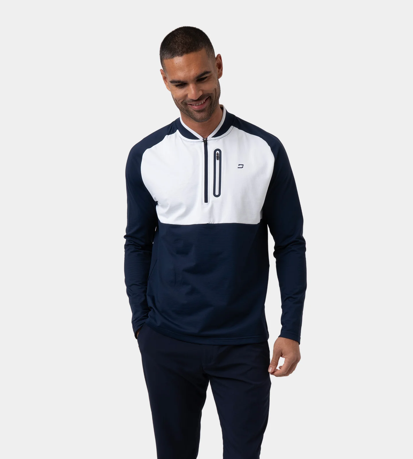 PRIME SCRAMBLE MIDLAYER - NAVY/WHITE - Image 3