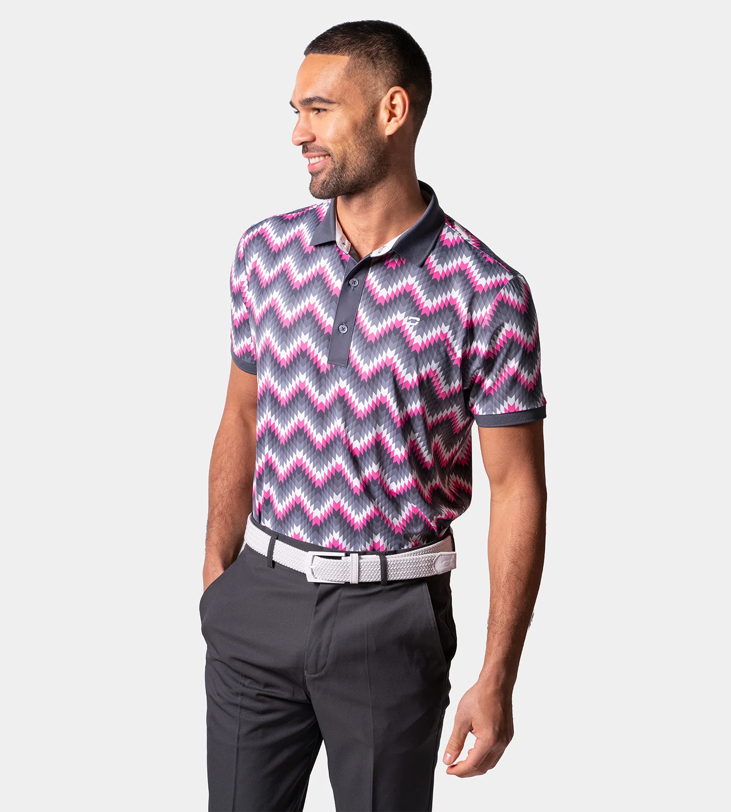 PRINT-TEK POLO - PINK - Image 3