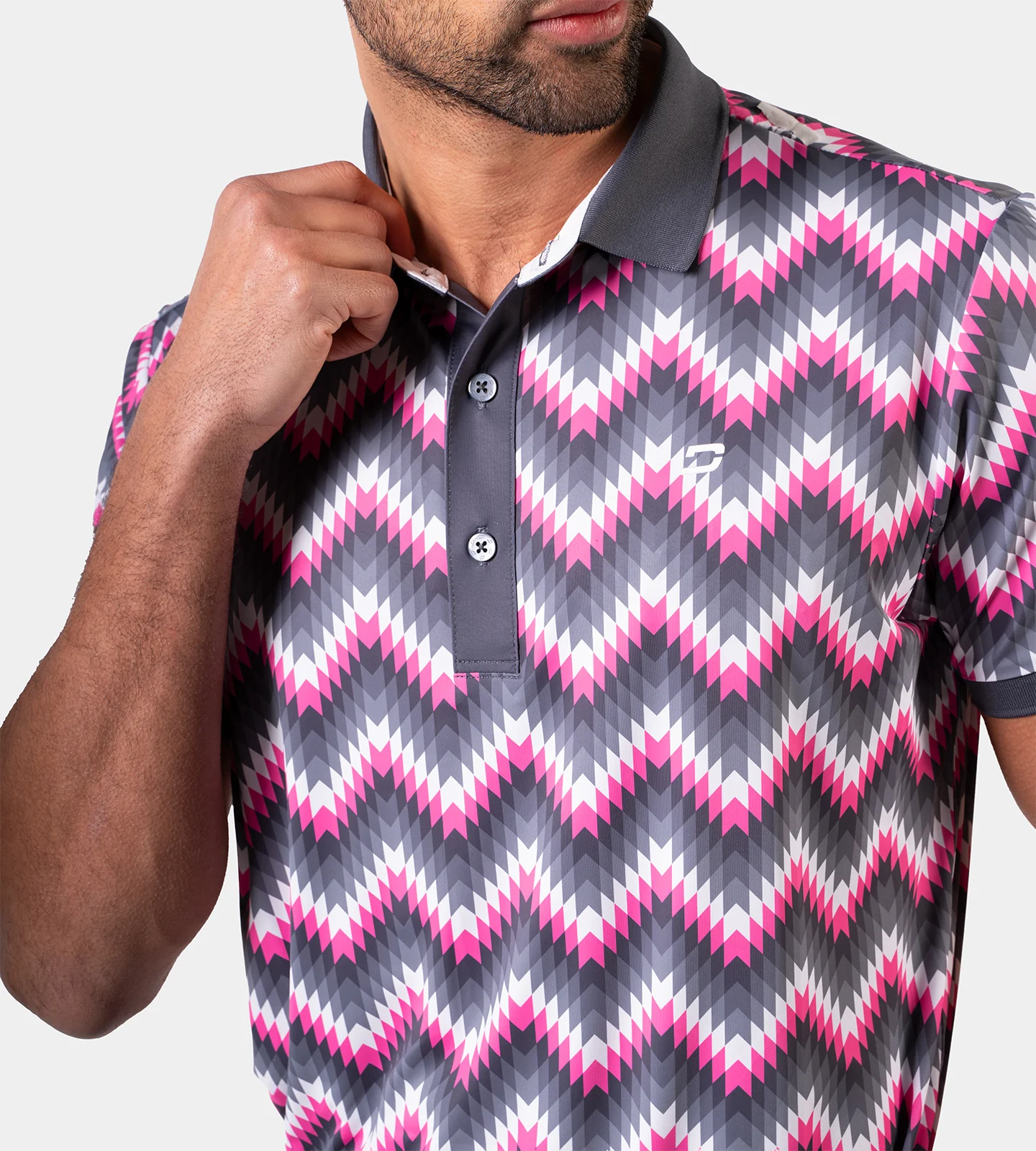 PRINT-TEK POLO - PINK - Image 6