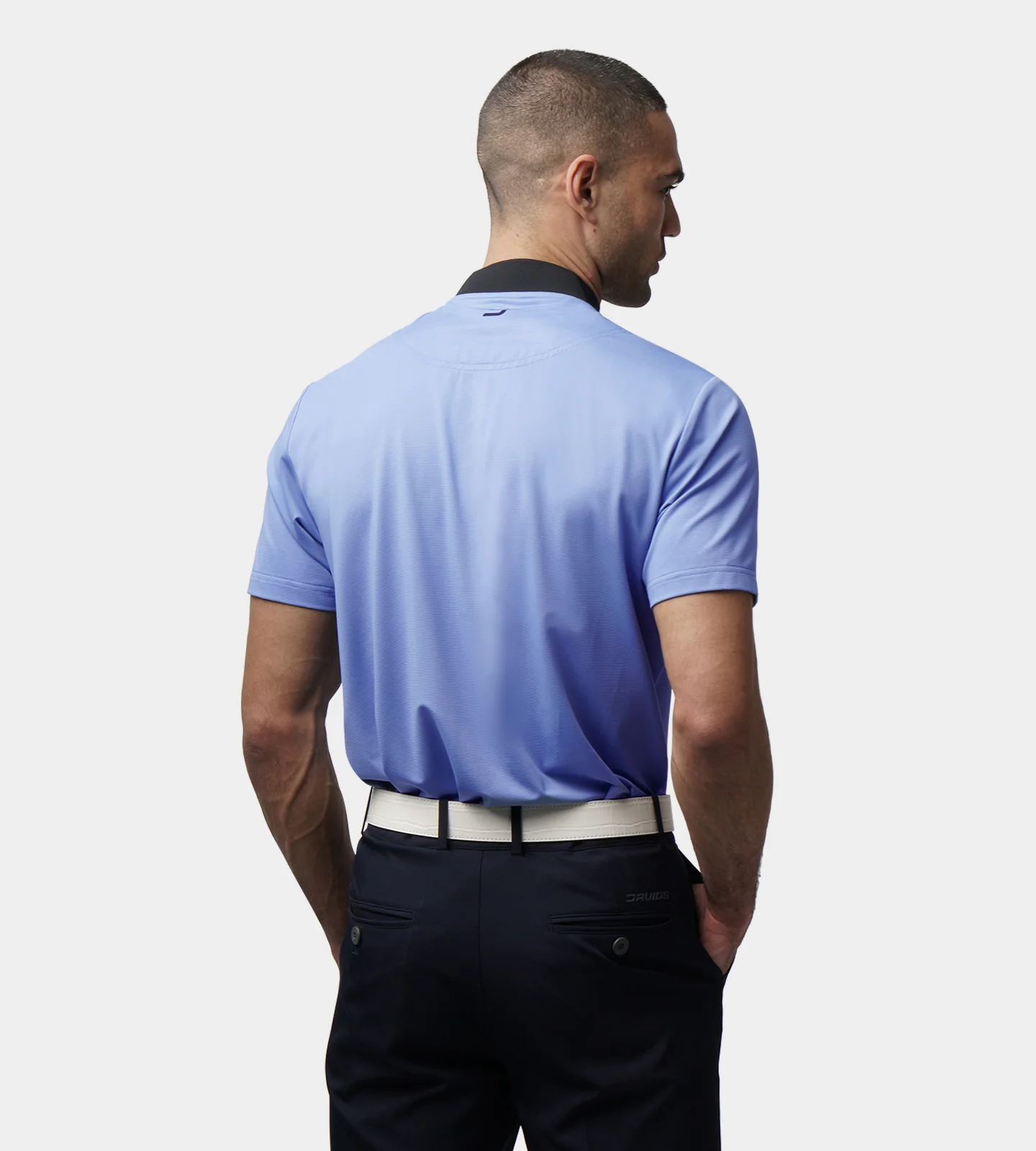 RIBBED PRIME POLO - DENIM - Image 4