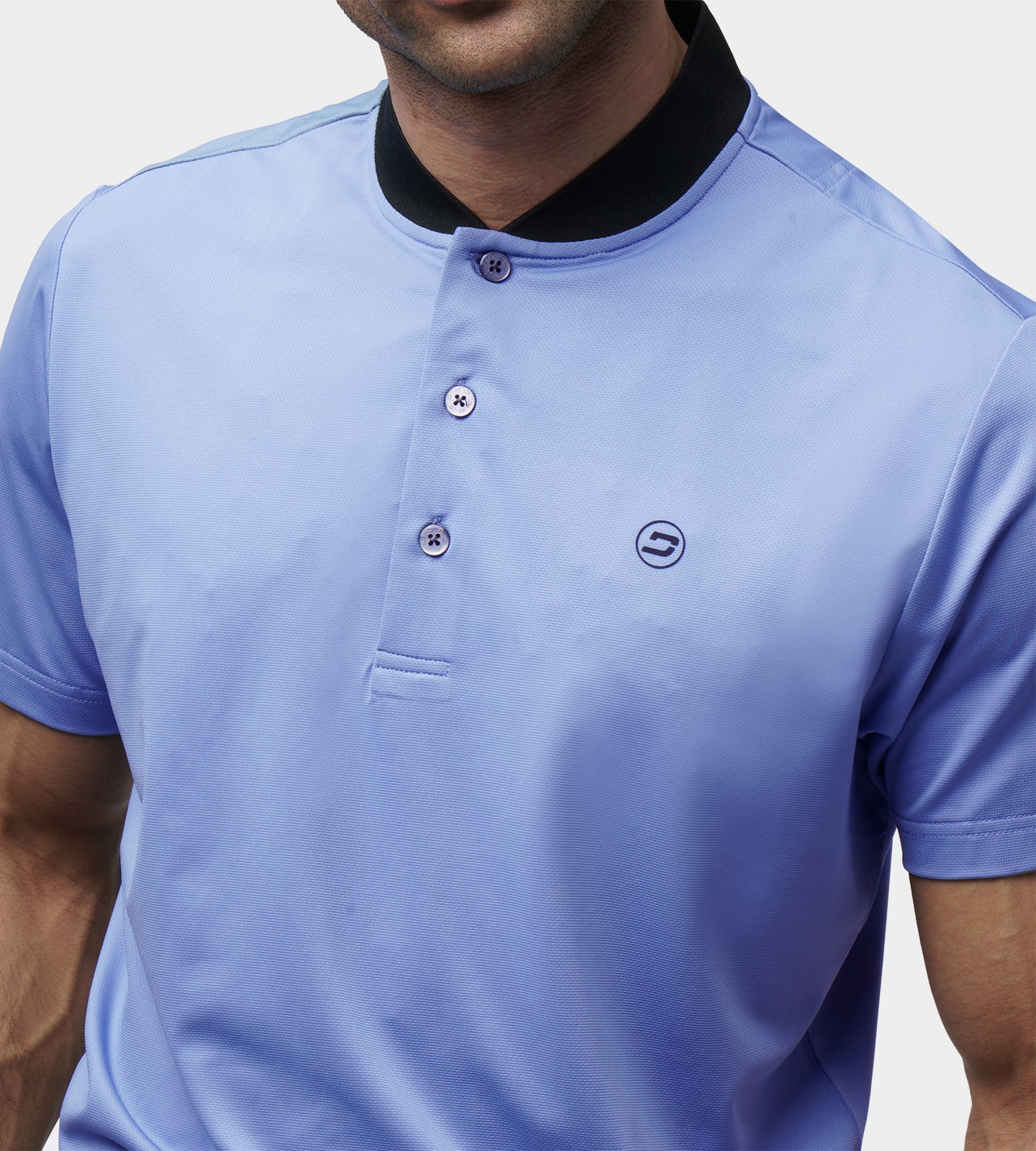 RIBBED PRIME POLO - DENIM - Image 5