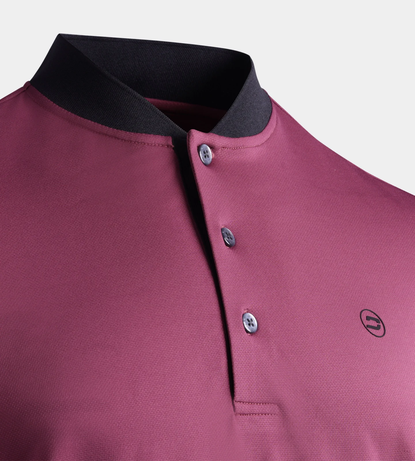 RIBBED PRIME POLO - MULBERRY - Image 6