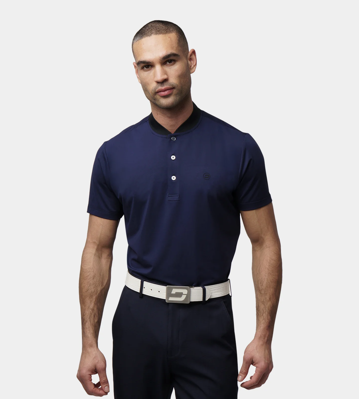 RIBBED PRIME POLO - NAVY - Image 3