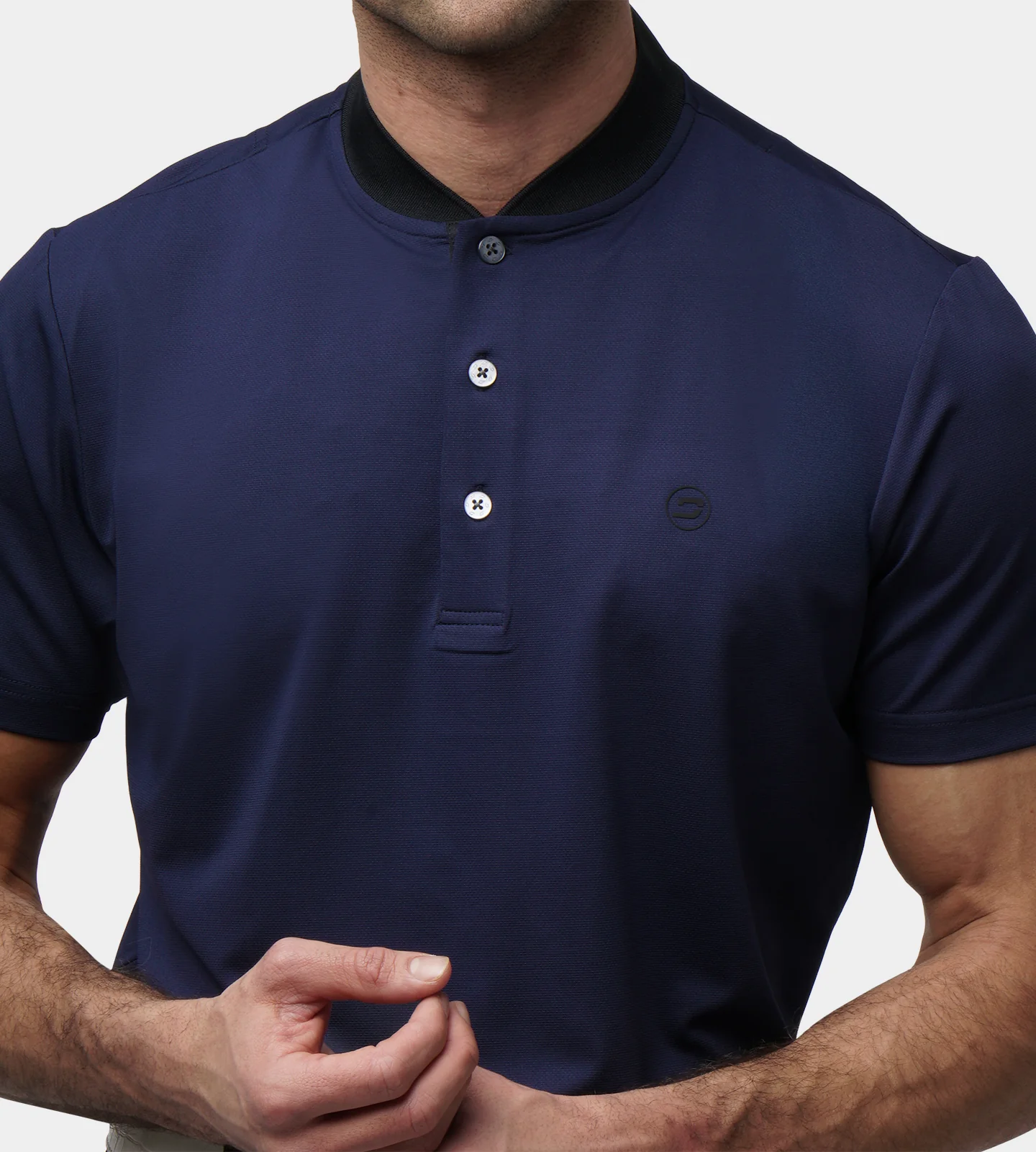 RIBBED PRIME POLO - NAVY - Image 5
