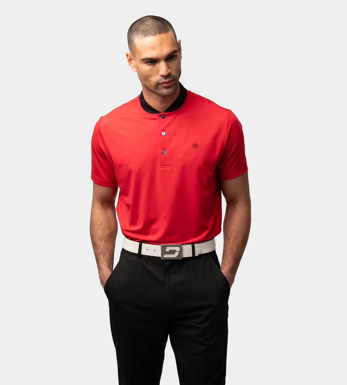 RIBBED PRIME POLO - RED - Image 3