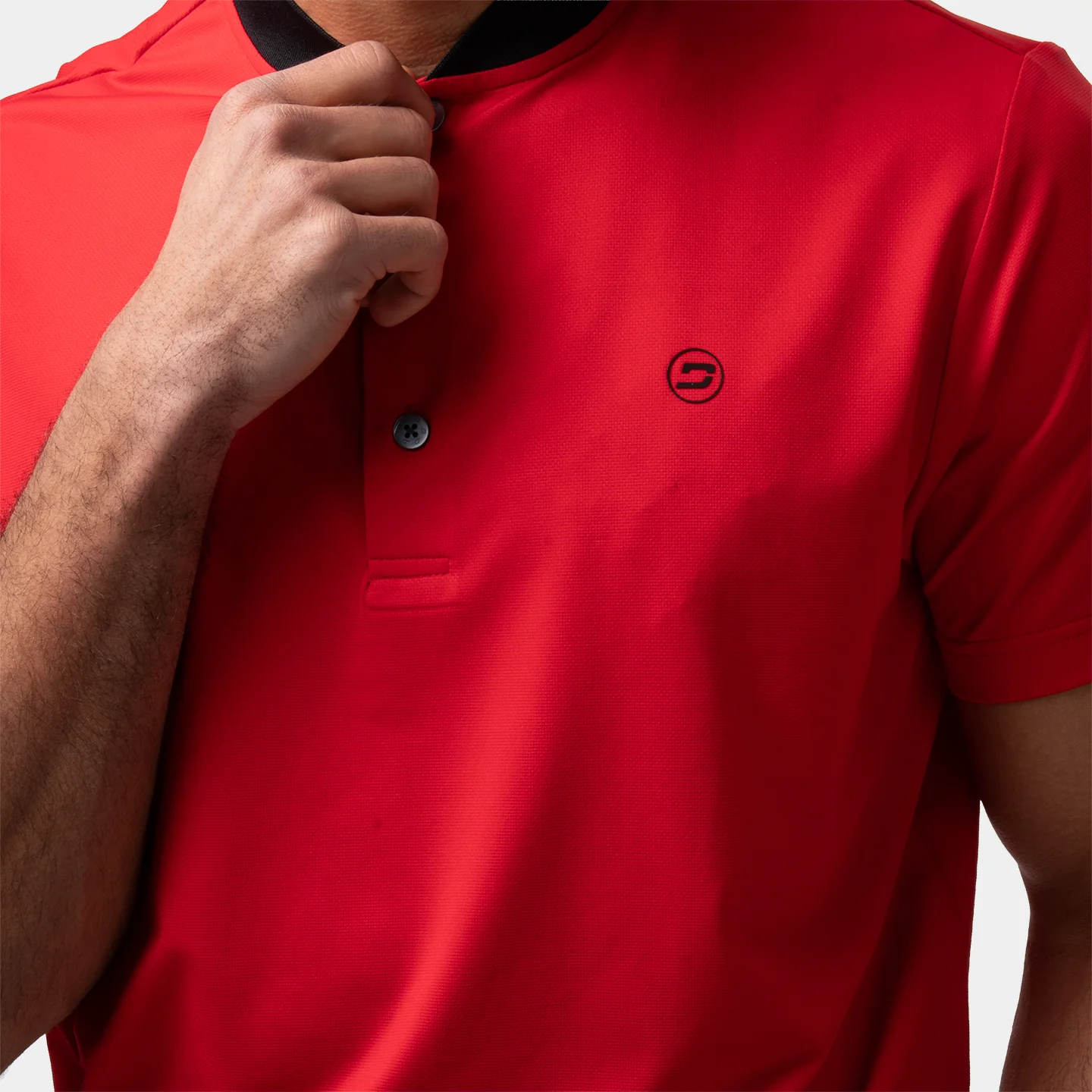 RIBBED PRIME POLO - RED - Image 5