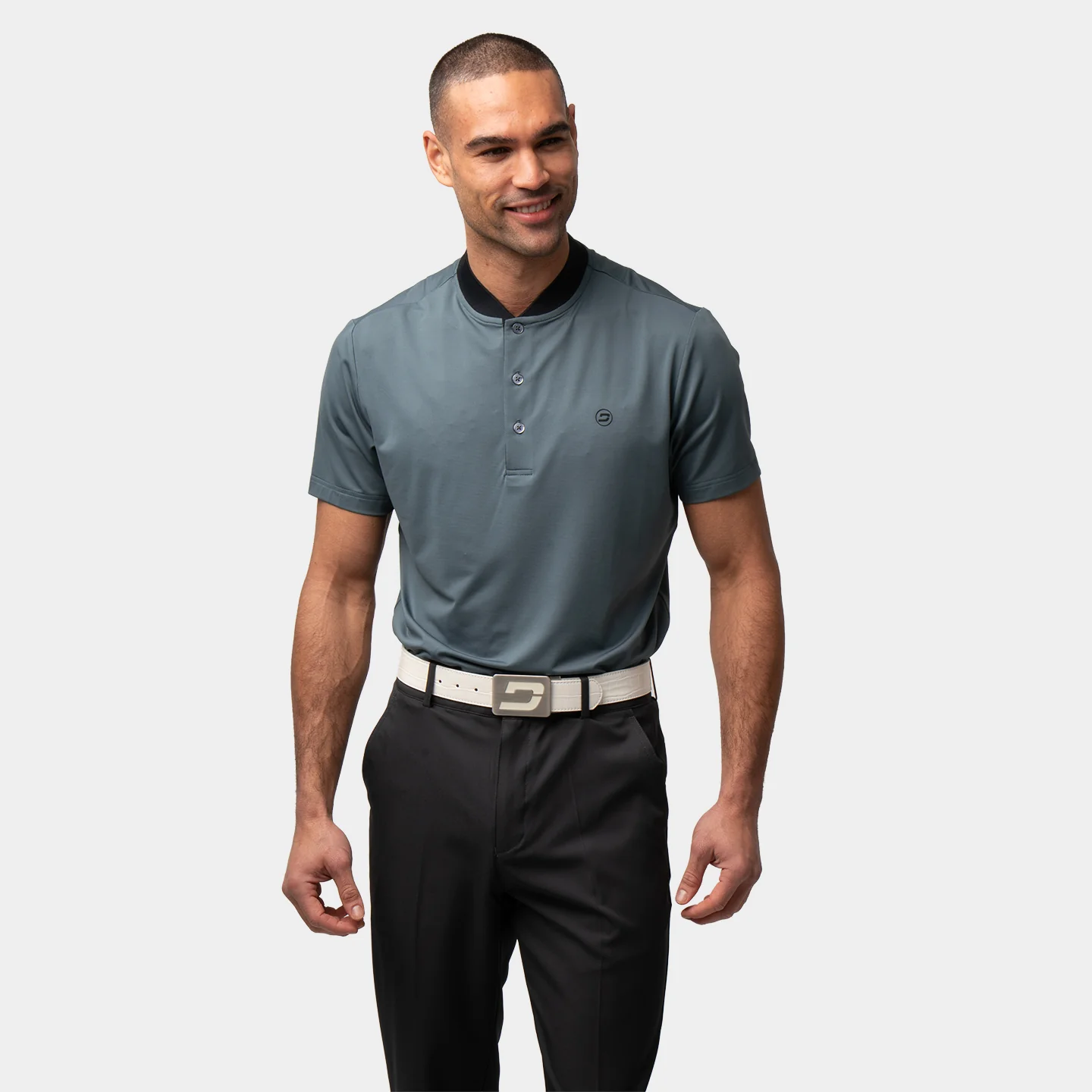 RIBBED PRIME POLO - SAGE - Image 3