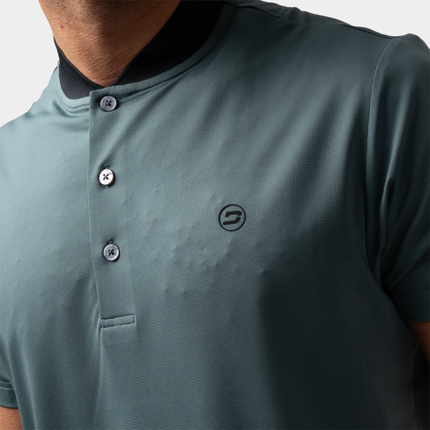RIBBED PRIME POLO - SAGE - Image 5