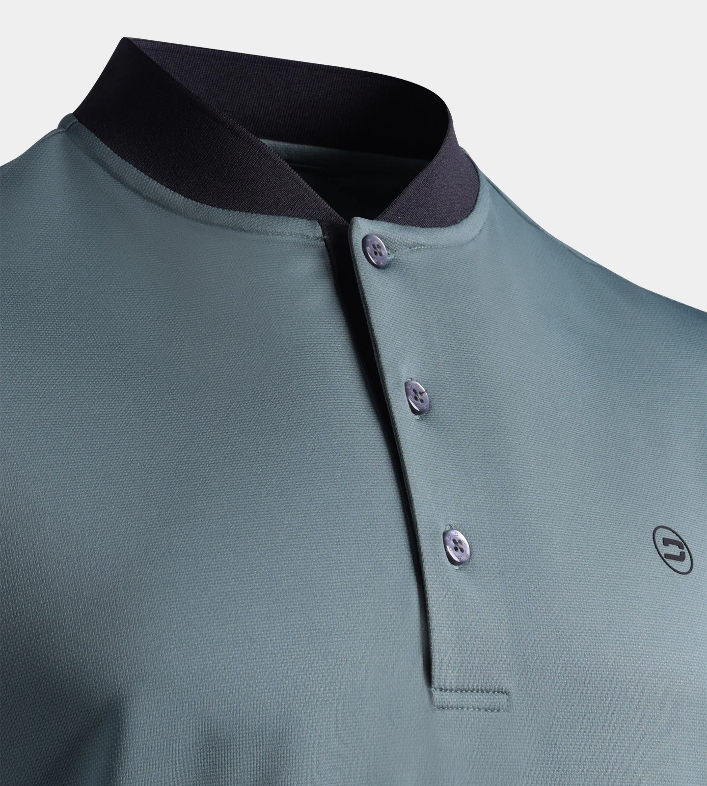 RIBBED PRIME POLO - SAGE - Image 6