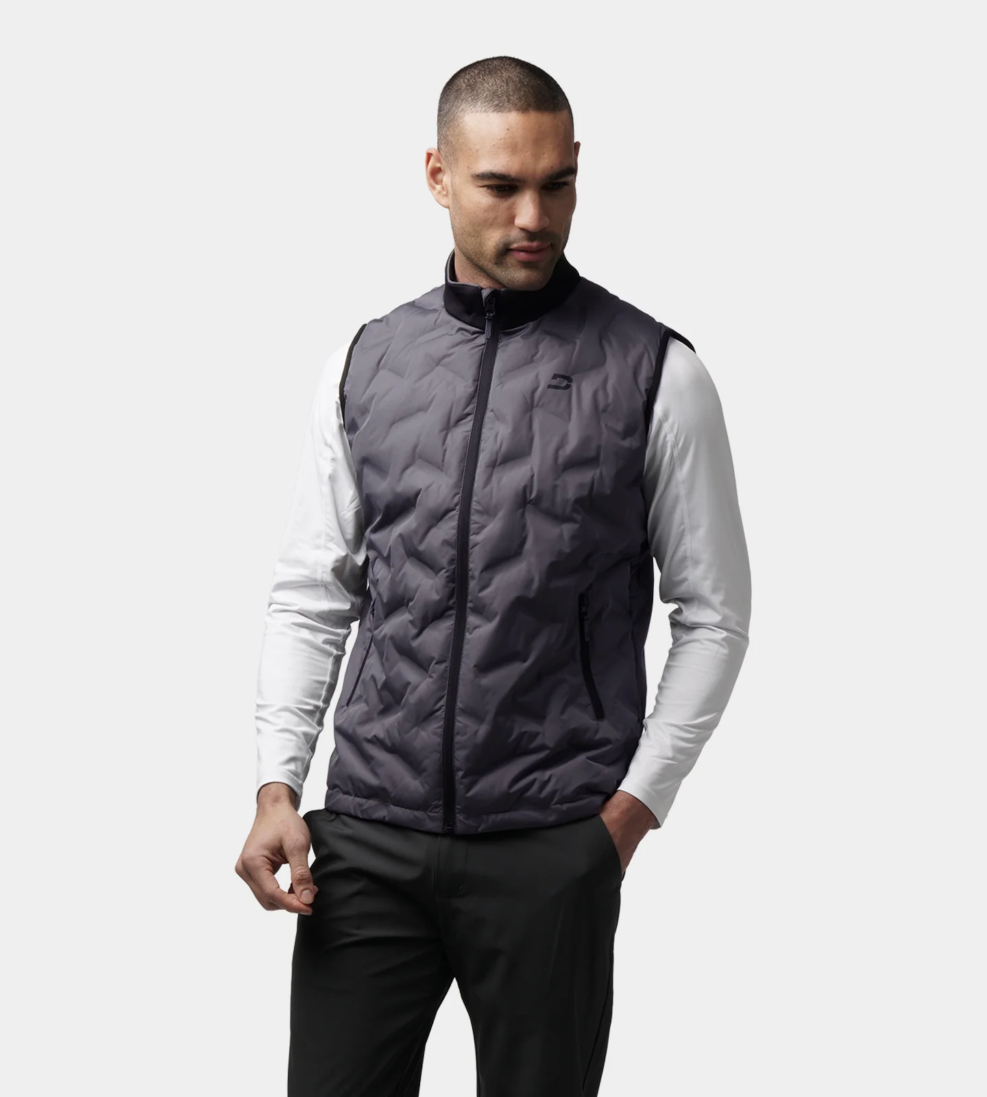 SCANDY GILET - GREY/ BLACK - Image 3