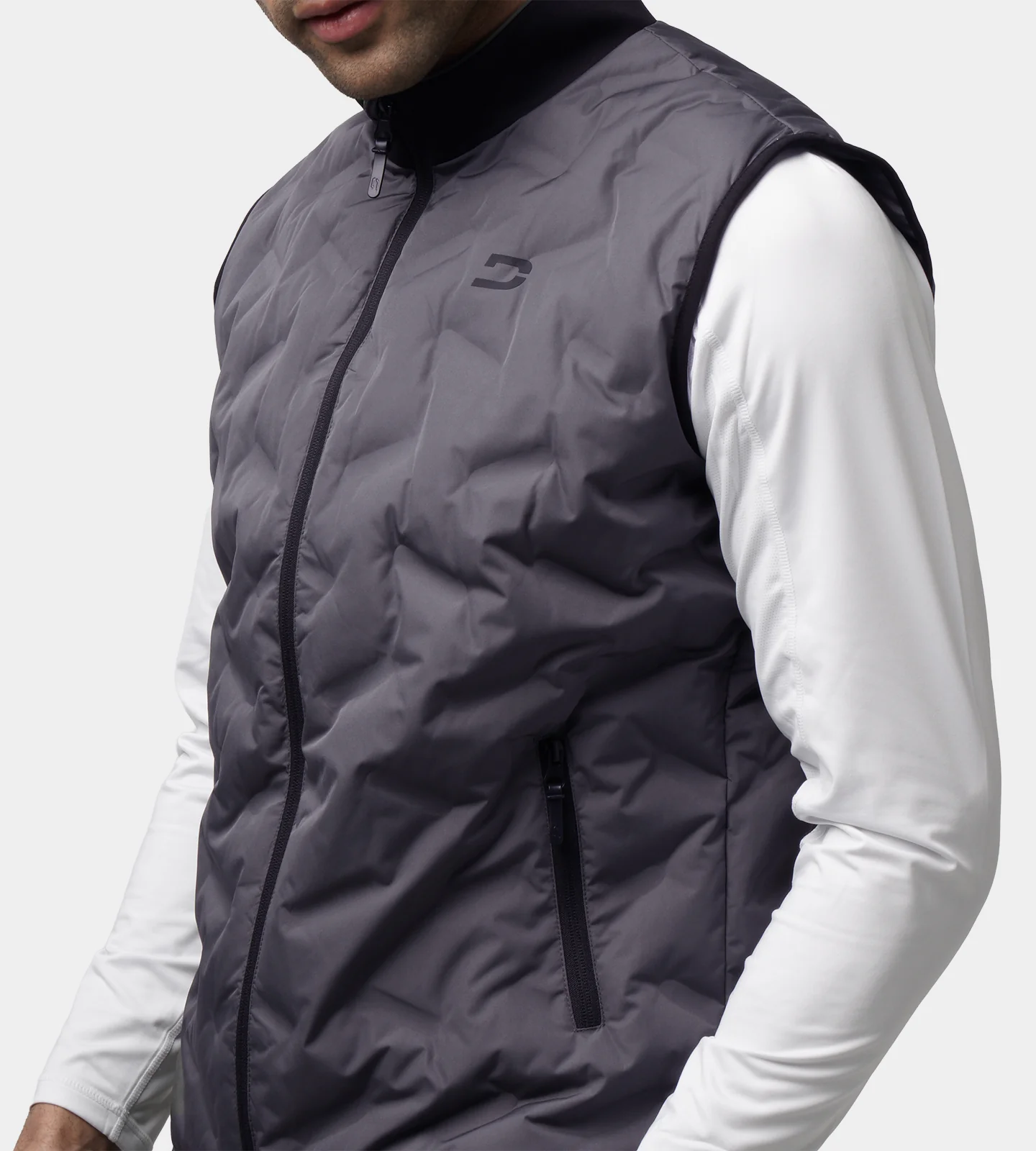 SCANDY GILET - GREY/ BLACK - Image 5
