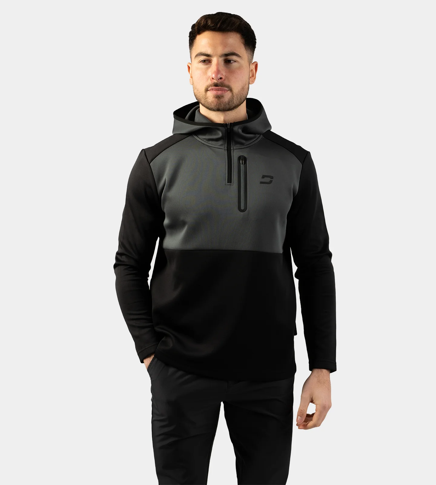 SCRAMBLE HOODIE - CHARCOAL - Image 3