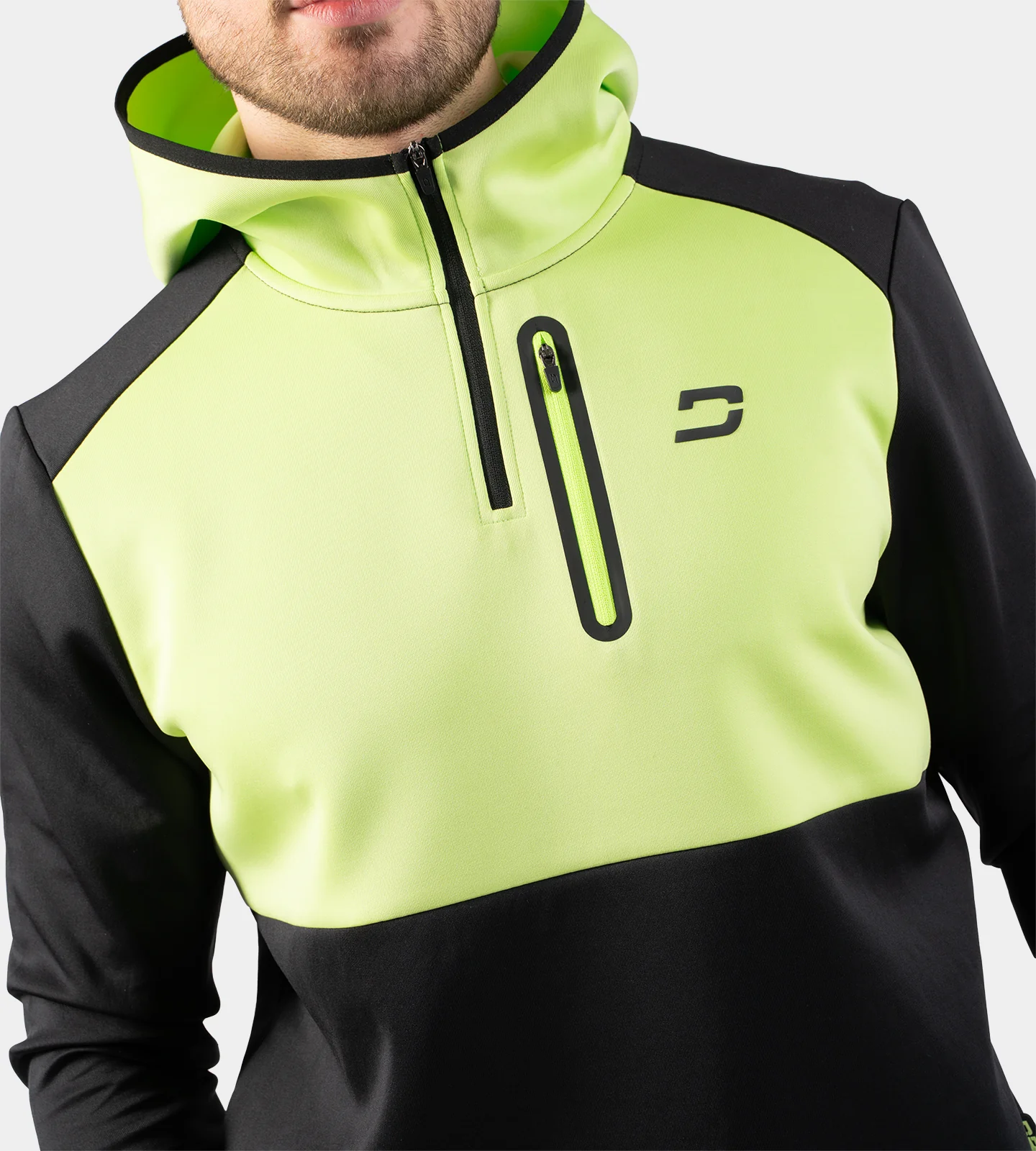SCRAMBLE HOODIE - LIME - Image 5