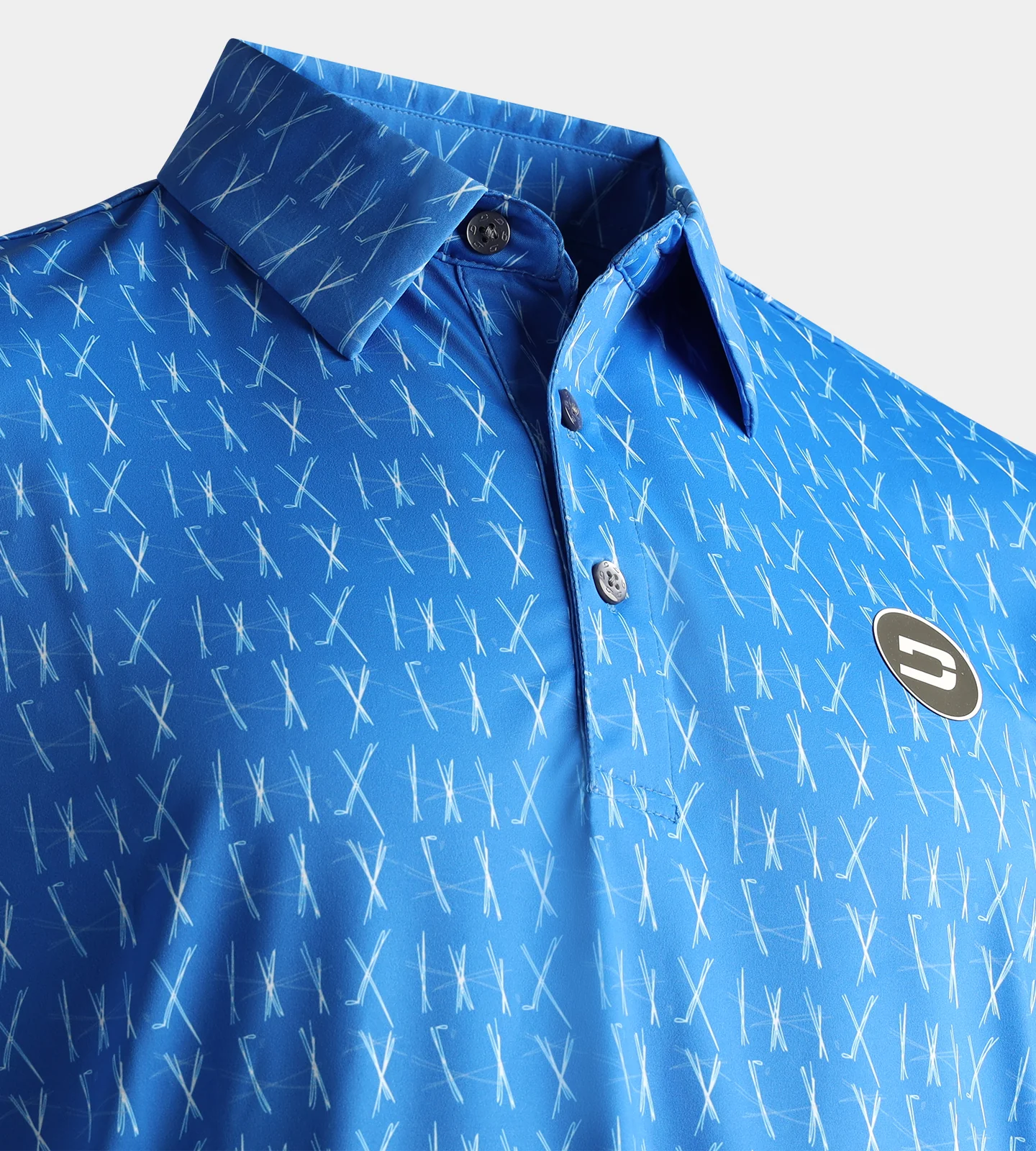 SCRIBBLE CLUB POLO - BLUE - Image 3