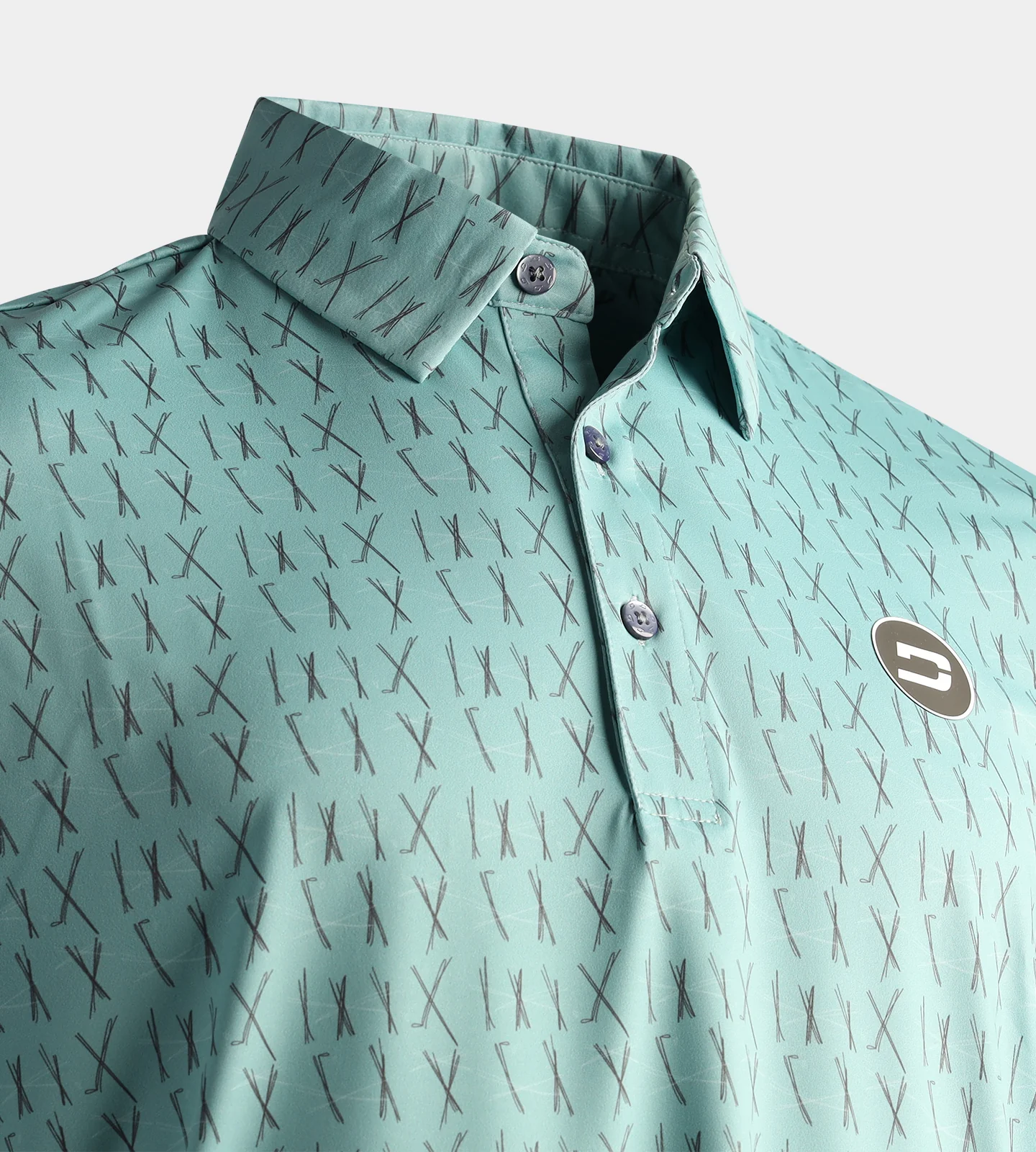SCRIBBLE CLUB POLO - SAGE - Image 3