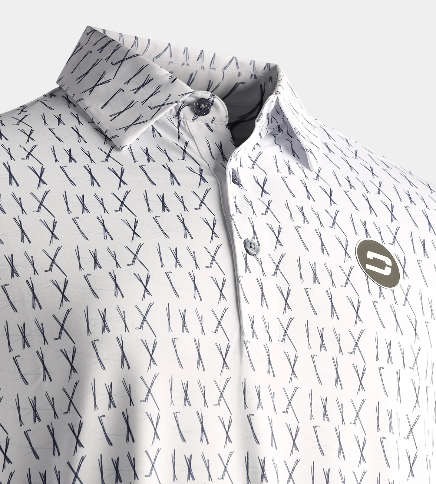 SCRIBBLE CLUB POLO - WHITE - Image 3