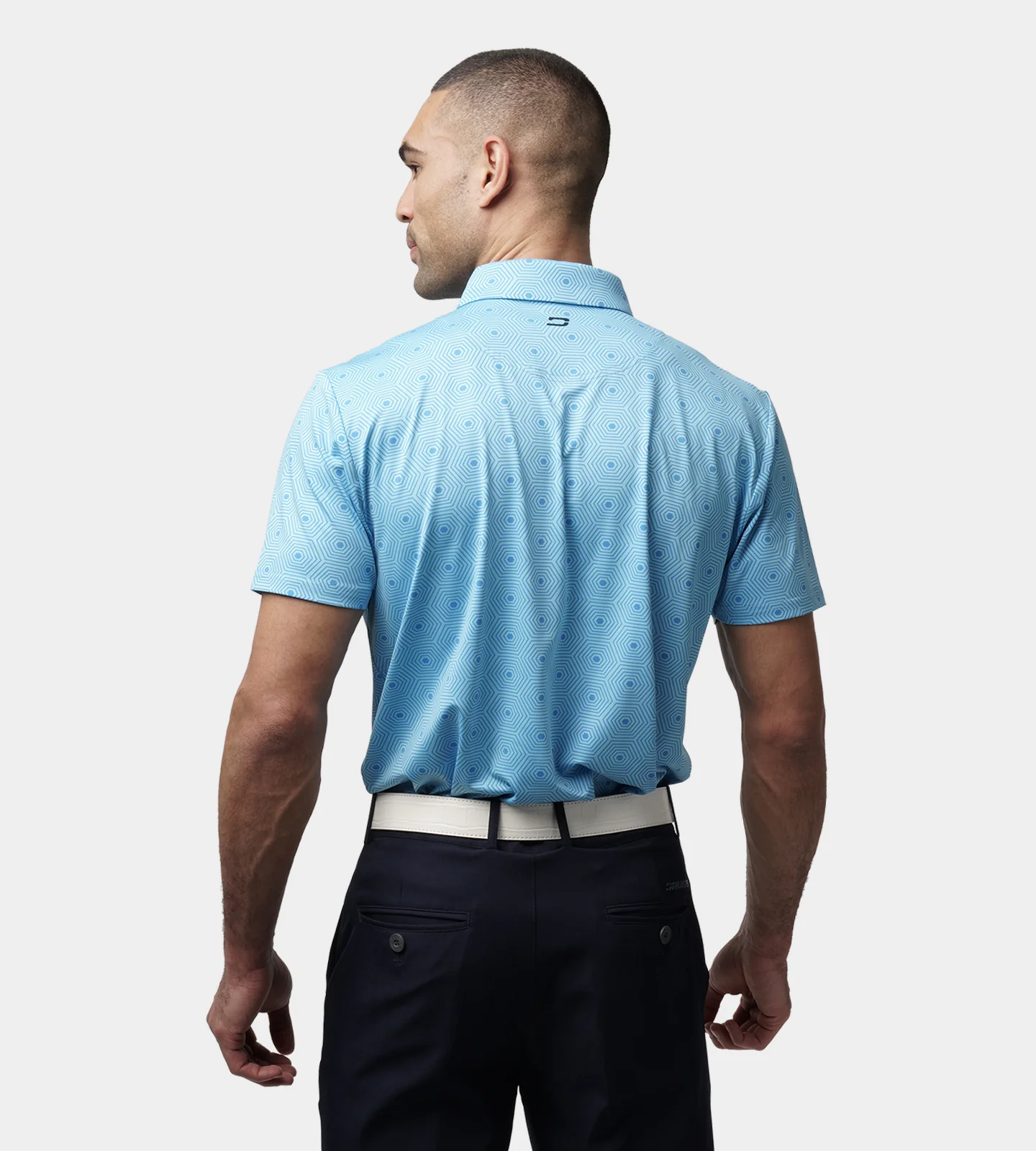 SIX GRID POLO - BLUE - Image 4