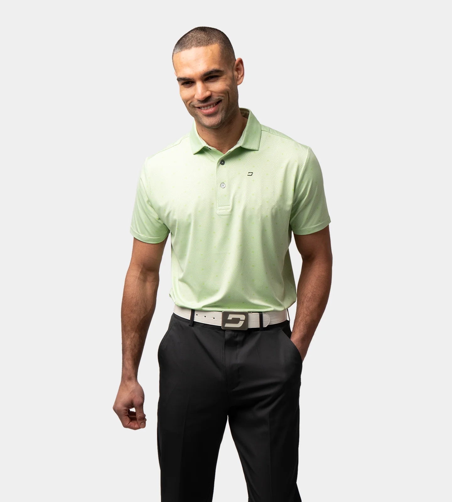 SIX GRID POLO - JADE - Image 3