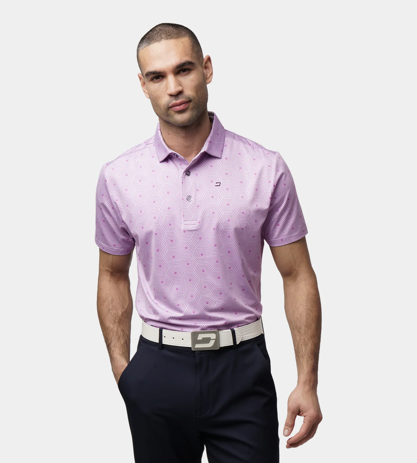 SIX GRID POLO - LAVENDER - Image 3