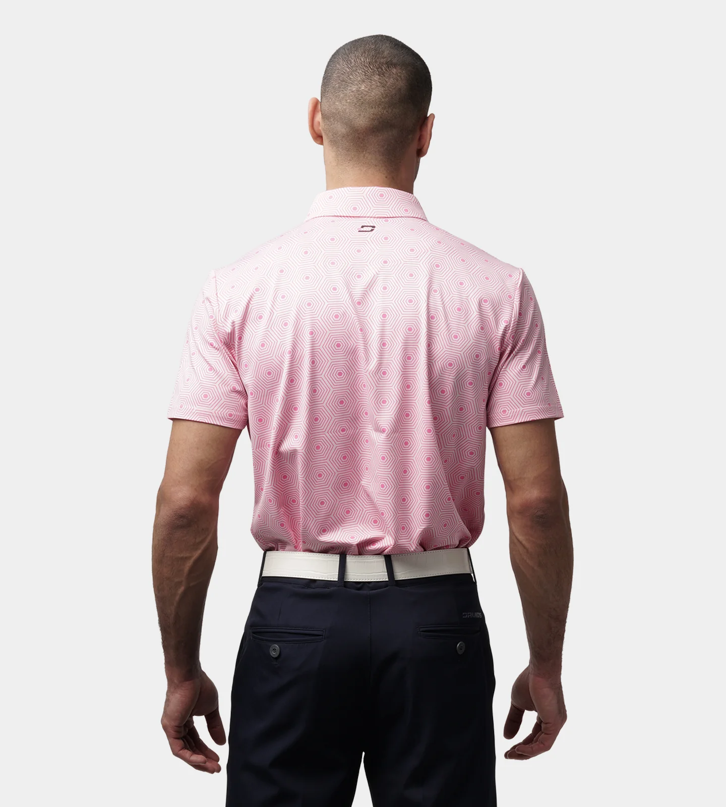 SIX GRID POLO - PINK - Image 4