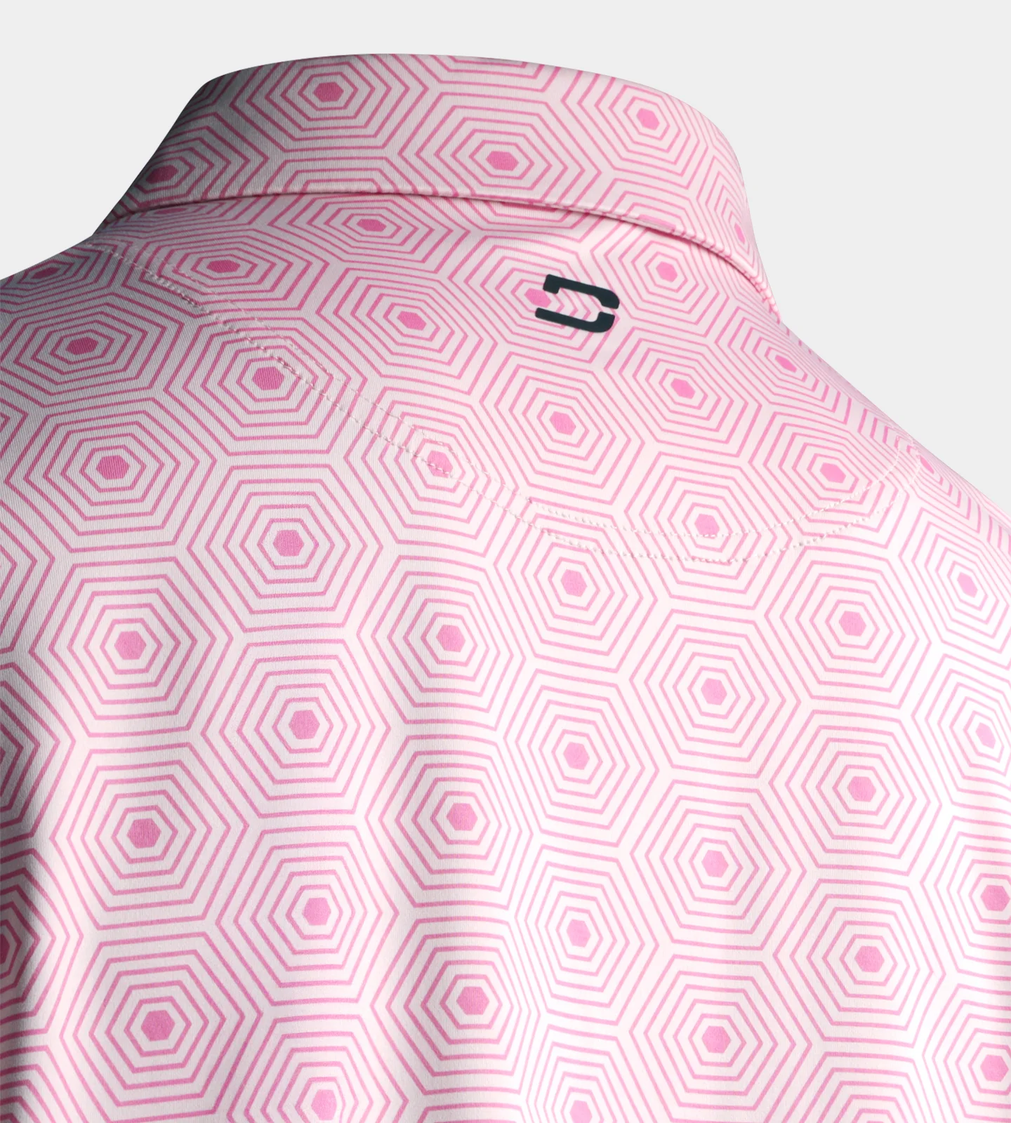 SIX GRID POLO - PINK - Image 7