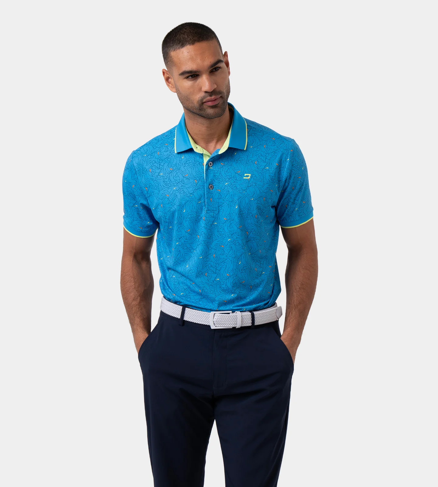 SKETCH SHOT POLO - BLUE - Image 3