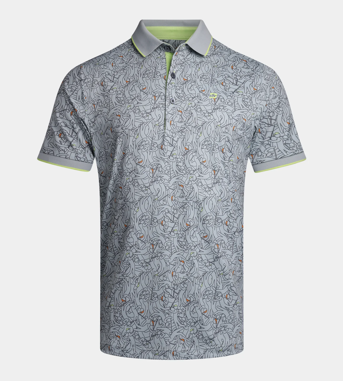SKETCH SHOT POLO - GREY