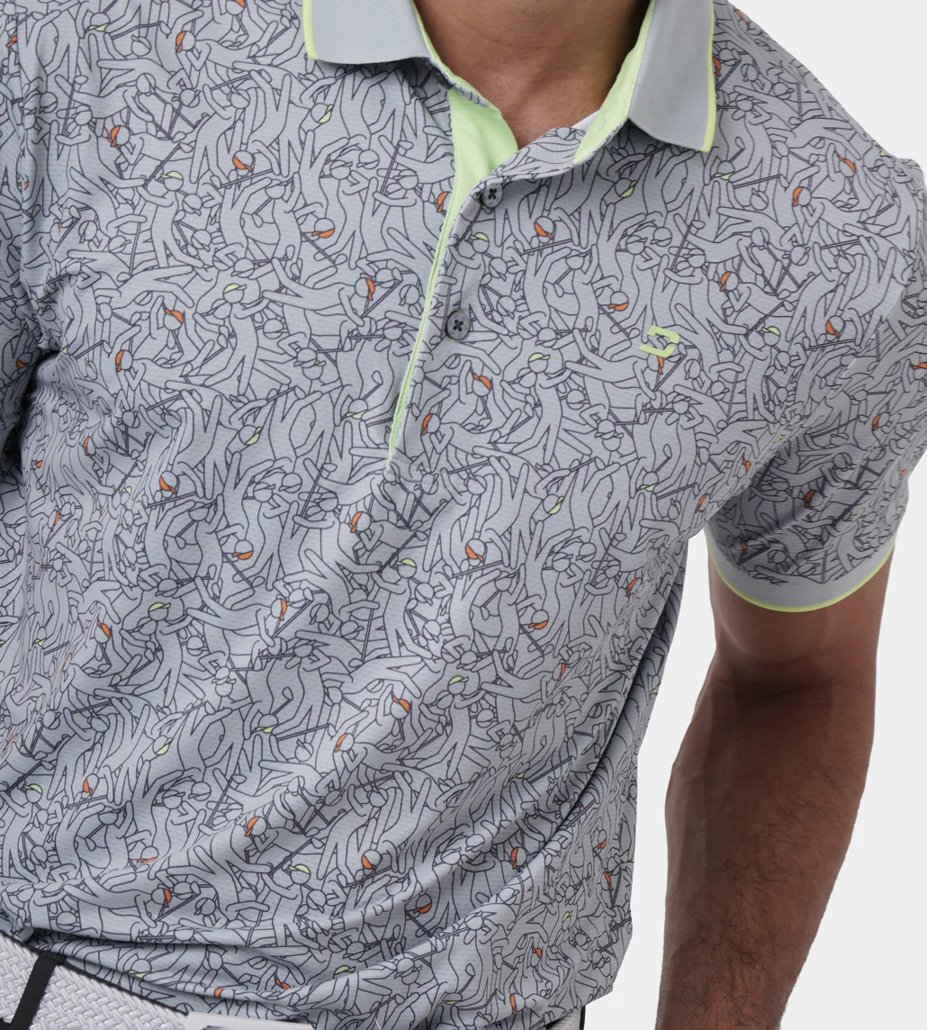 SKETCH SHOT POLO - GREY - Image 4