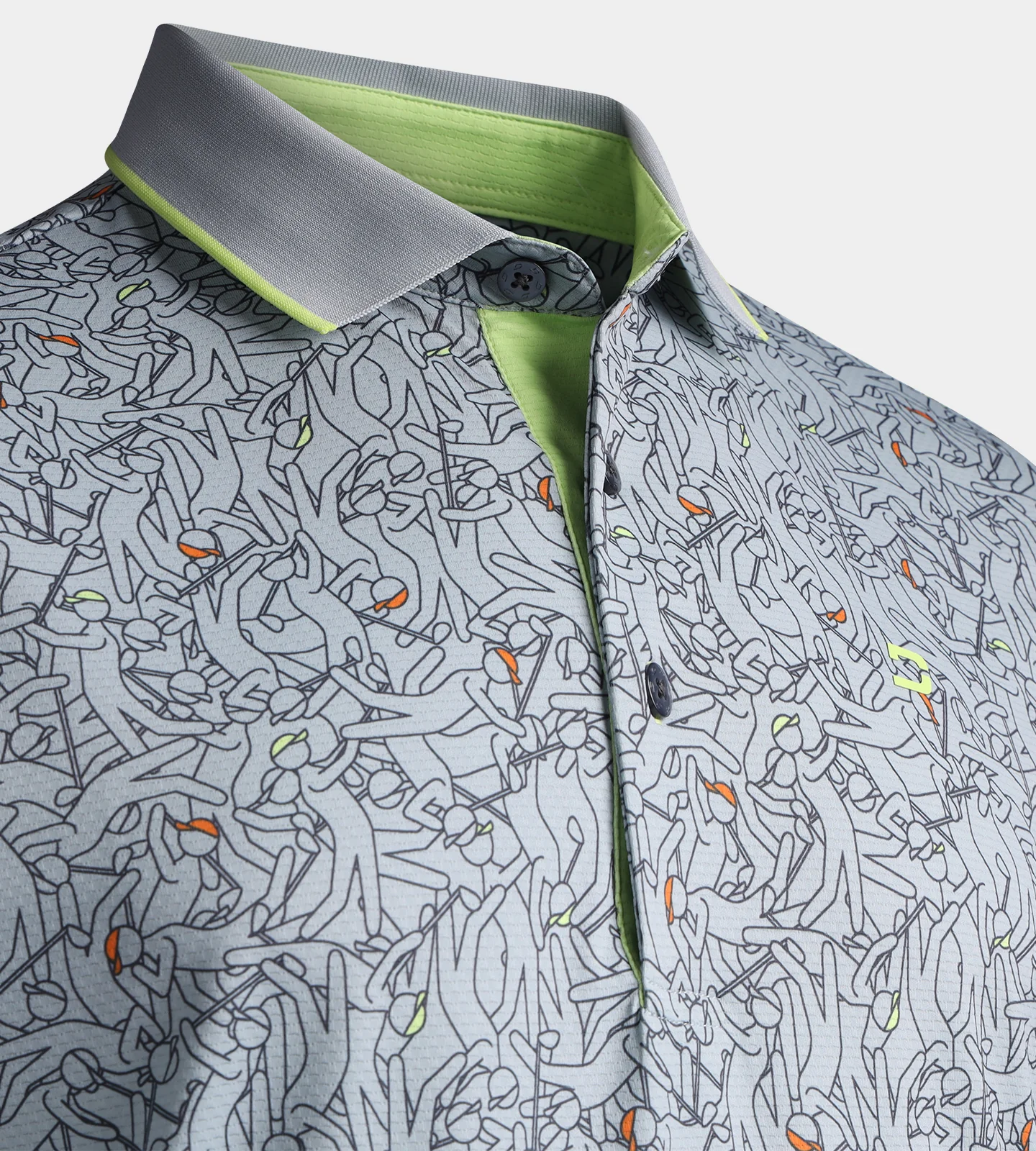 SKETCH SHOT POLO - GREY - Image 6