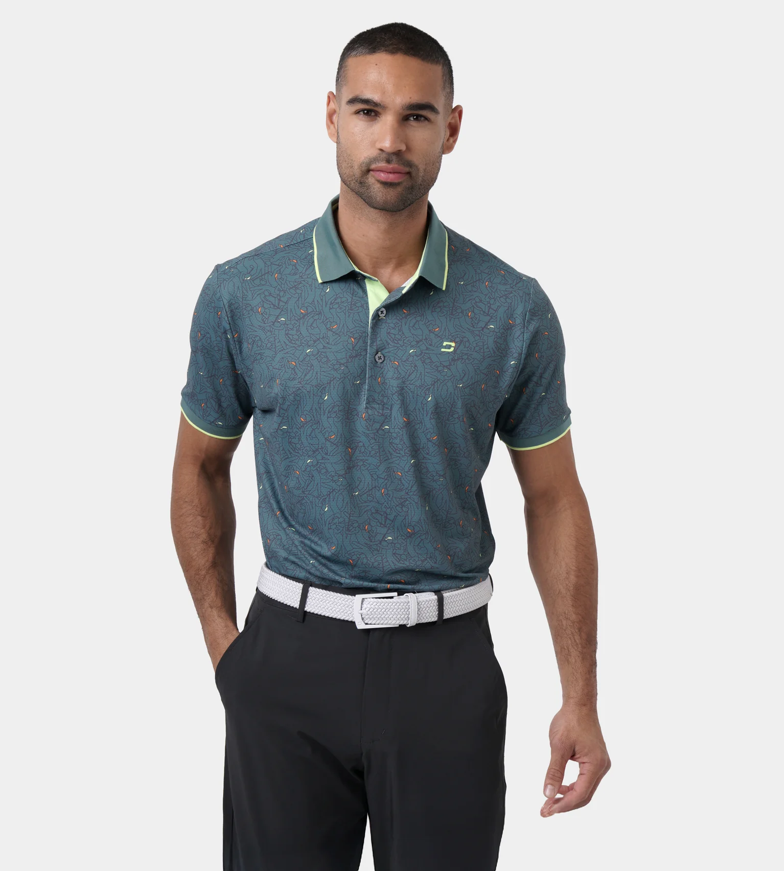 SKETCH SHOT POLO - SAGE - Image 3