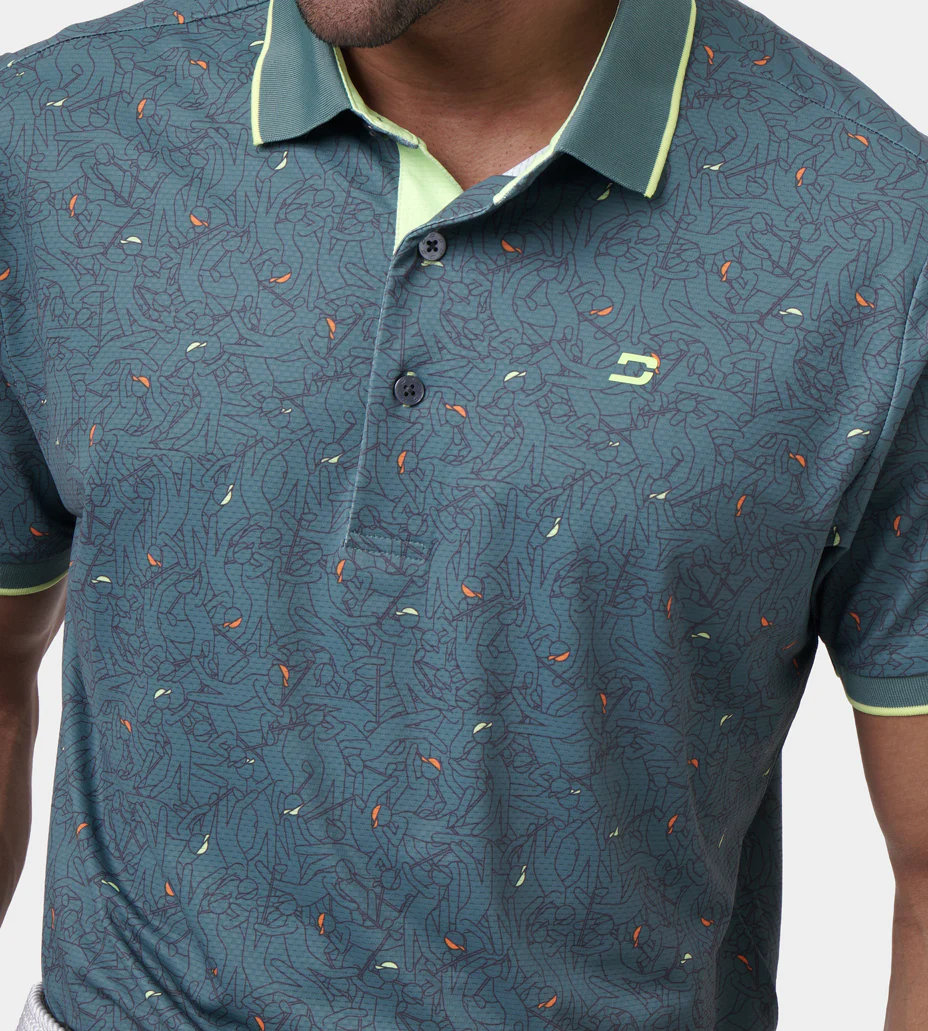 SKETCH SHOT POLO - SAGE - Image 4