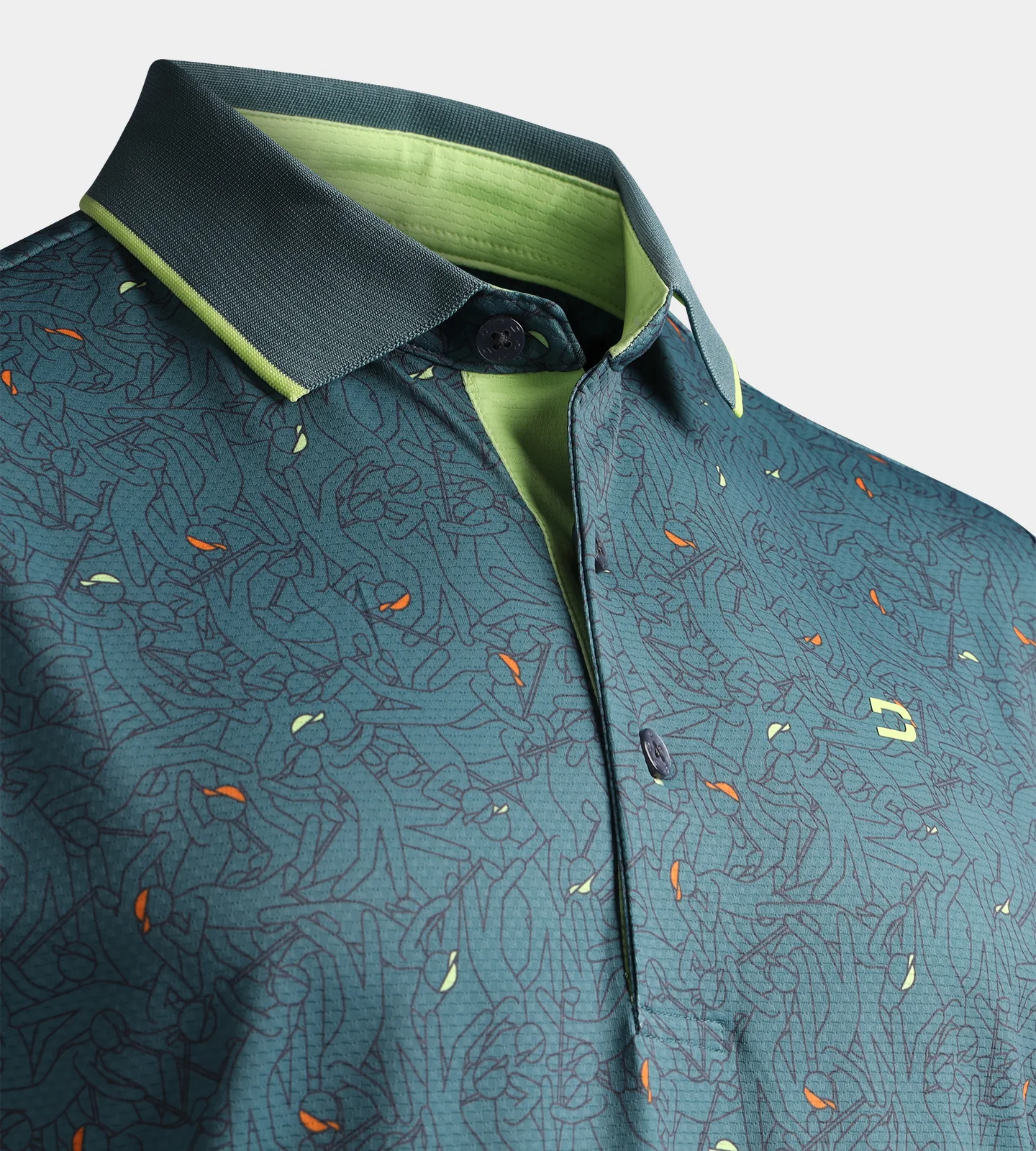 SKETCH SHOT POLO - SAGE - Image 6